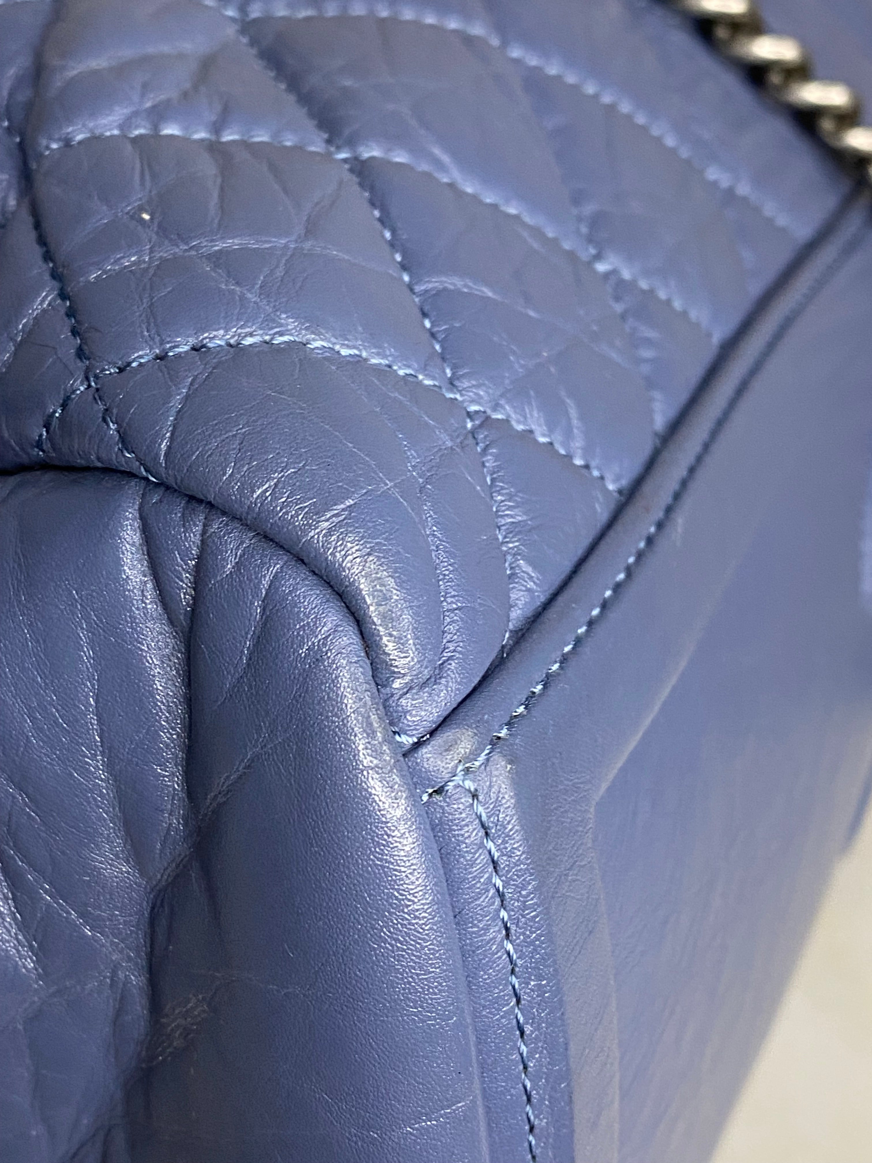 Chanel Blue Bowling Tote Shoulder Bag-handbag-Chanel-The Closet Egypt