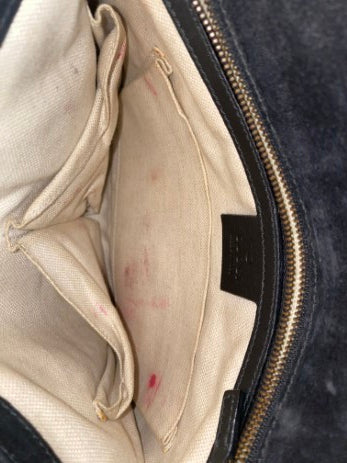 Gucci Black Vernis Horsebit Shoulder Bag-handbag-Gucci-The Closet Egypt