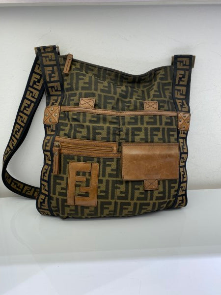 Fendi FF Brown Crossbody Bag-handbag-Fendi-The Closet Egypt