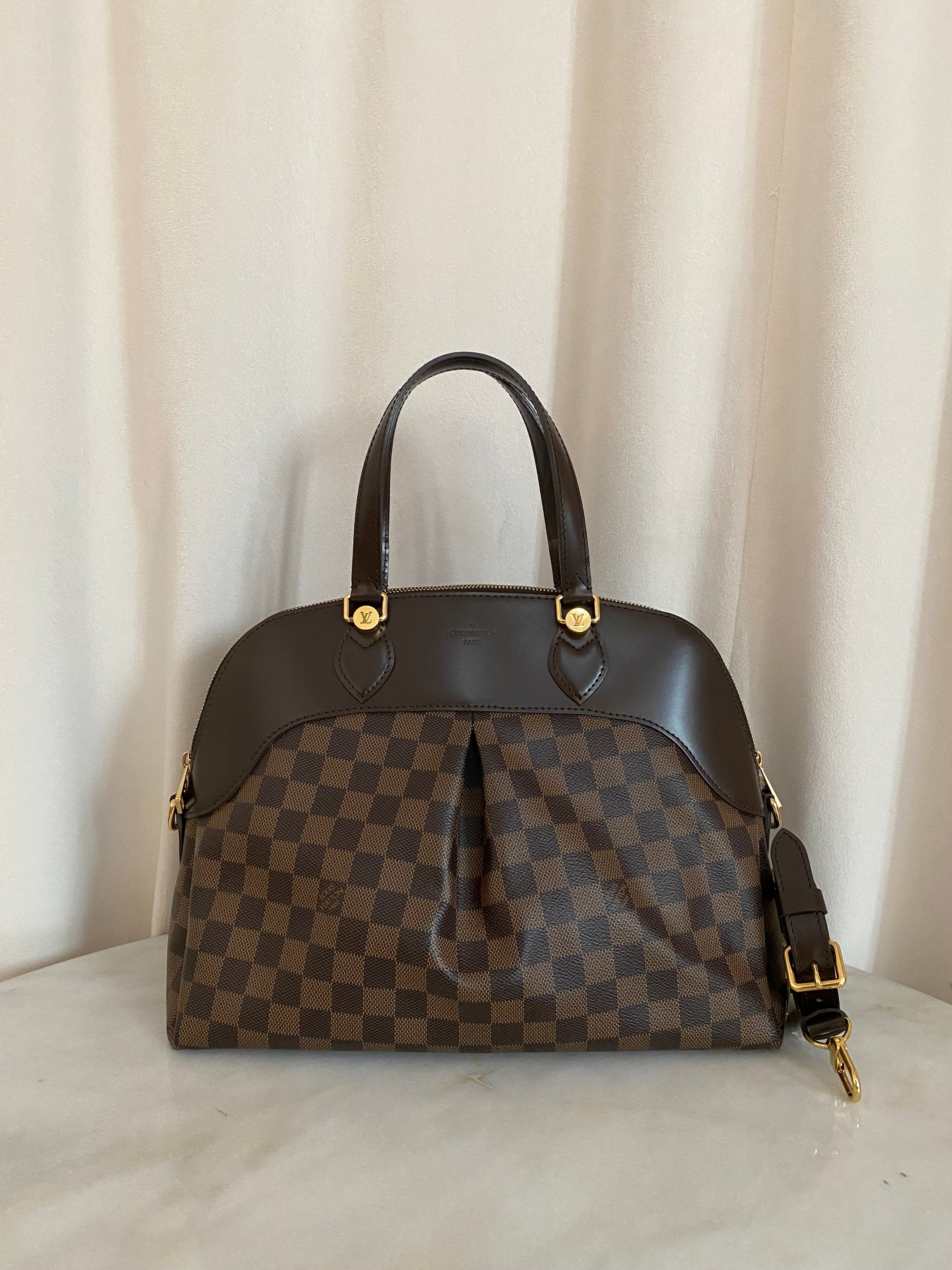 Louis Vuitton Damier Ebene Salvi Tote Bag W/ Strap-handbag-Louis Vuitton-The Closet Egypt