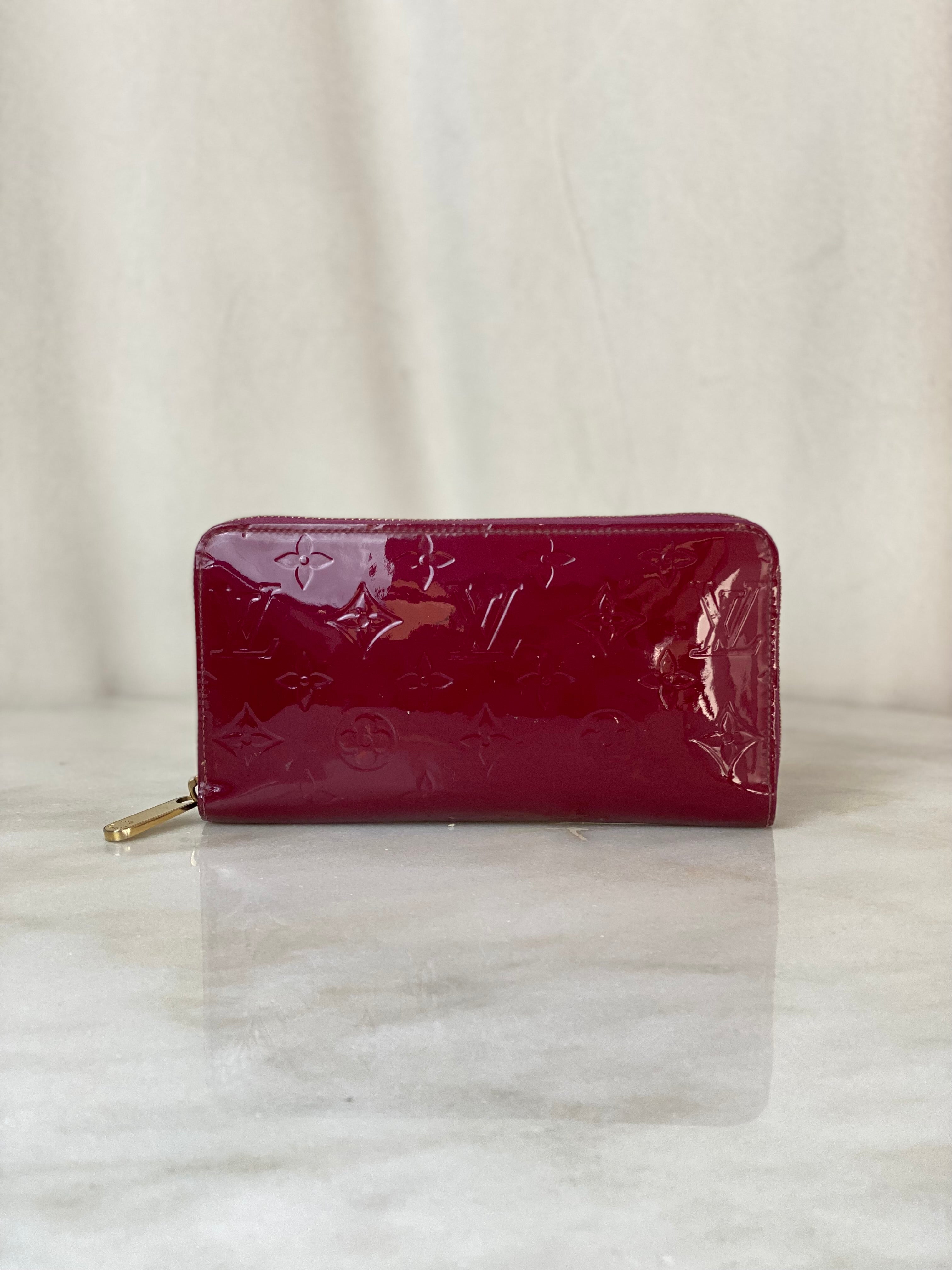 Louis Vuitton Red Vernis Zip Long Wallet-wallet-Louis Vuitton-The Closet Egypt