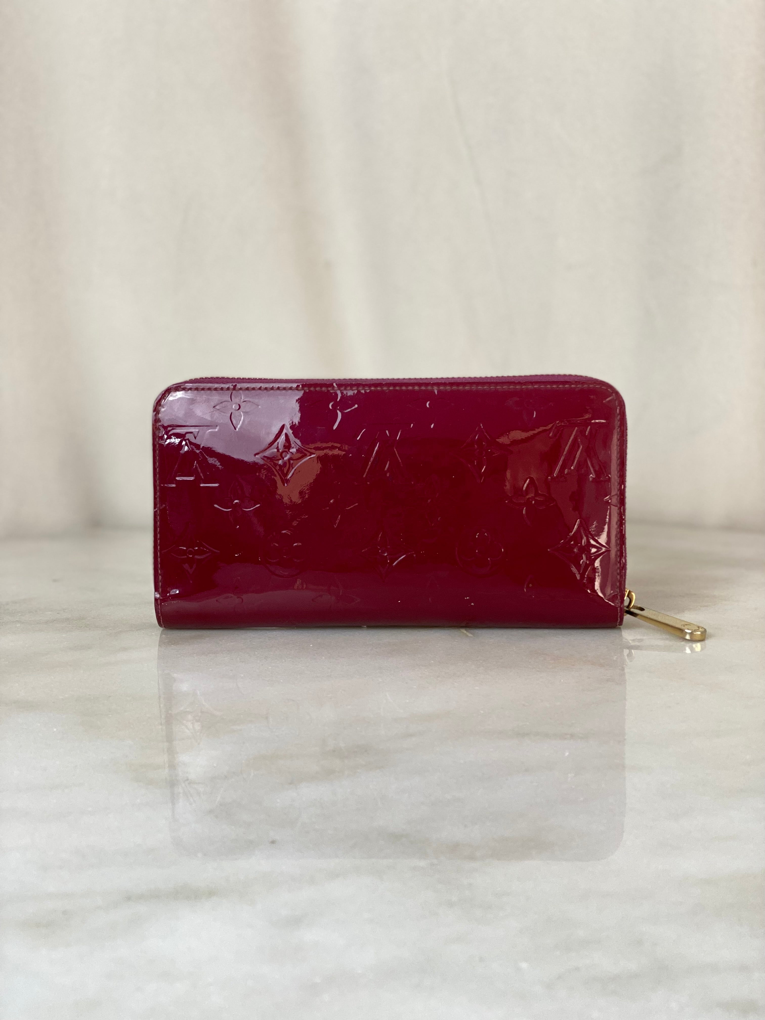 Louis Vuitton Red Vernis Zip Long Wallet-wallet-Louis Vuitton-The Closet Egypt