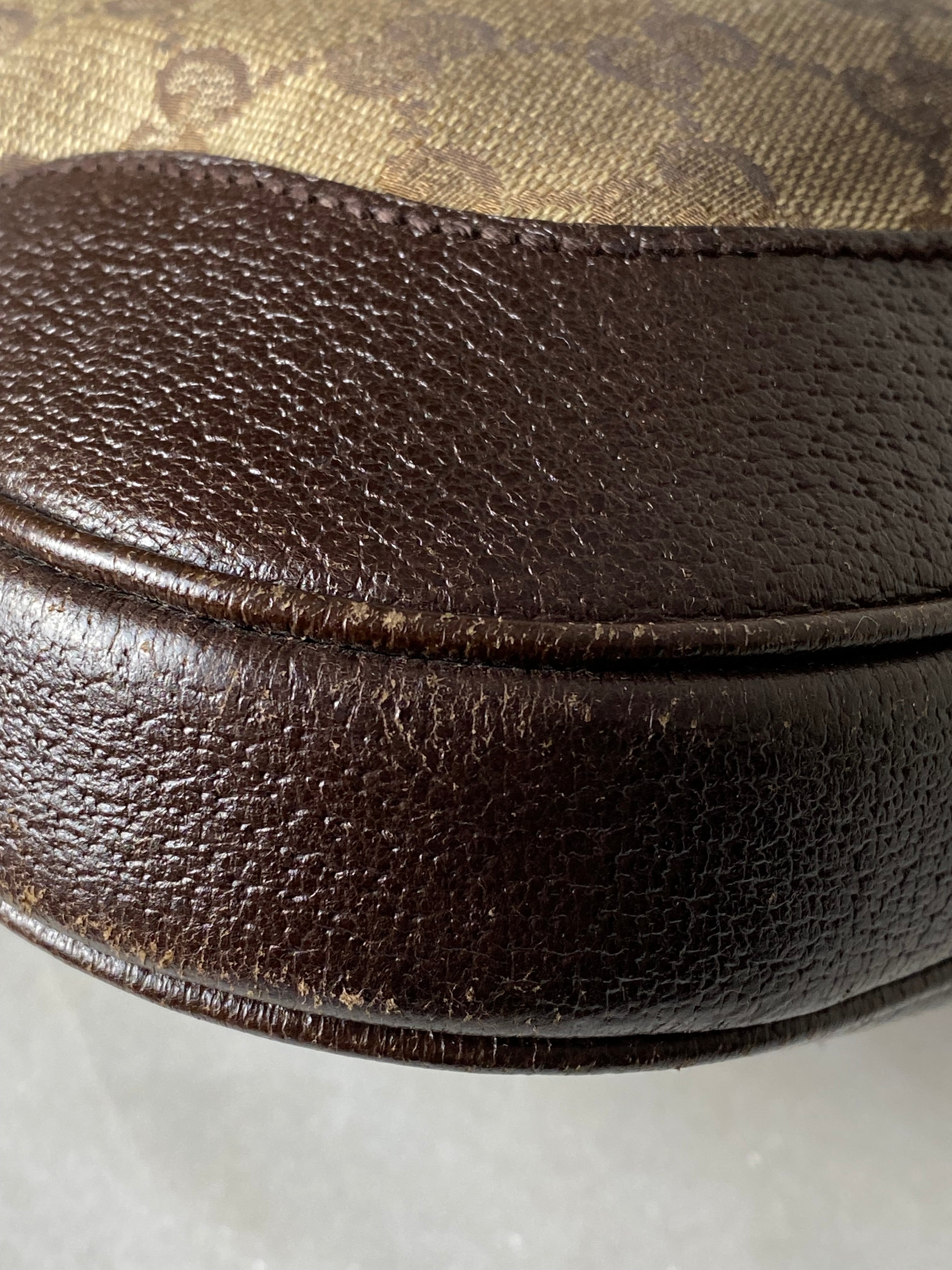 Gucci Burgundy GG Supreme Jackie 1961 Shoulder Bag