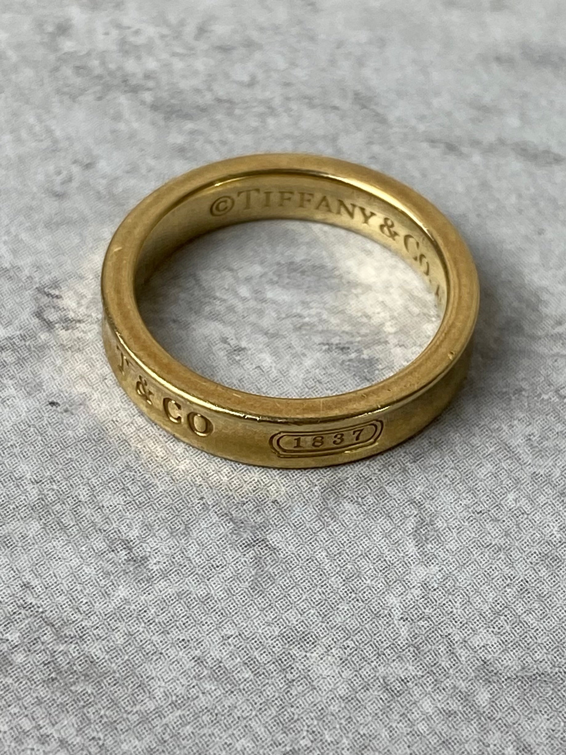 Tiffany & Co. 18K Yellow Gold 1837 Ring-Rings-Tiffany & Co-The Closet Egypt