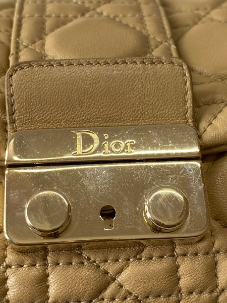 Christian Dior Beige Miss Dior Cannage Small Bag-handbag-Christian Dior-The Closet Egypt