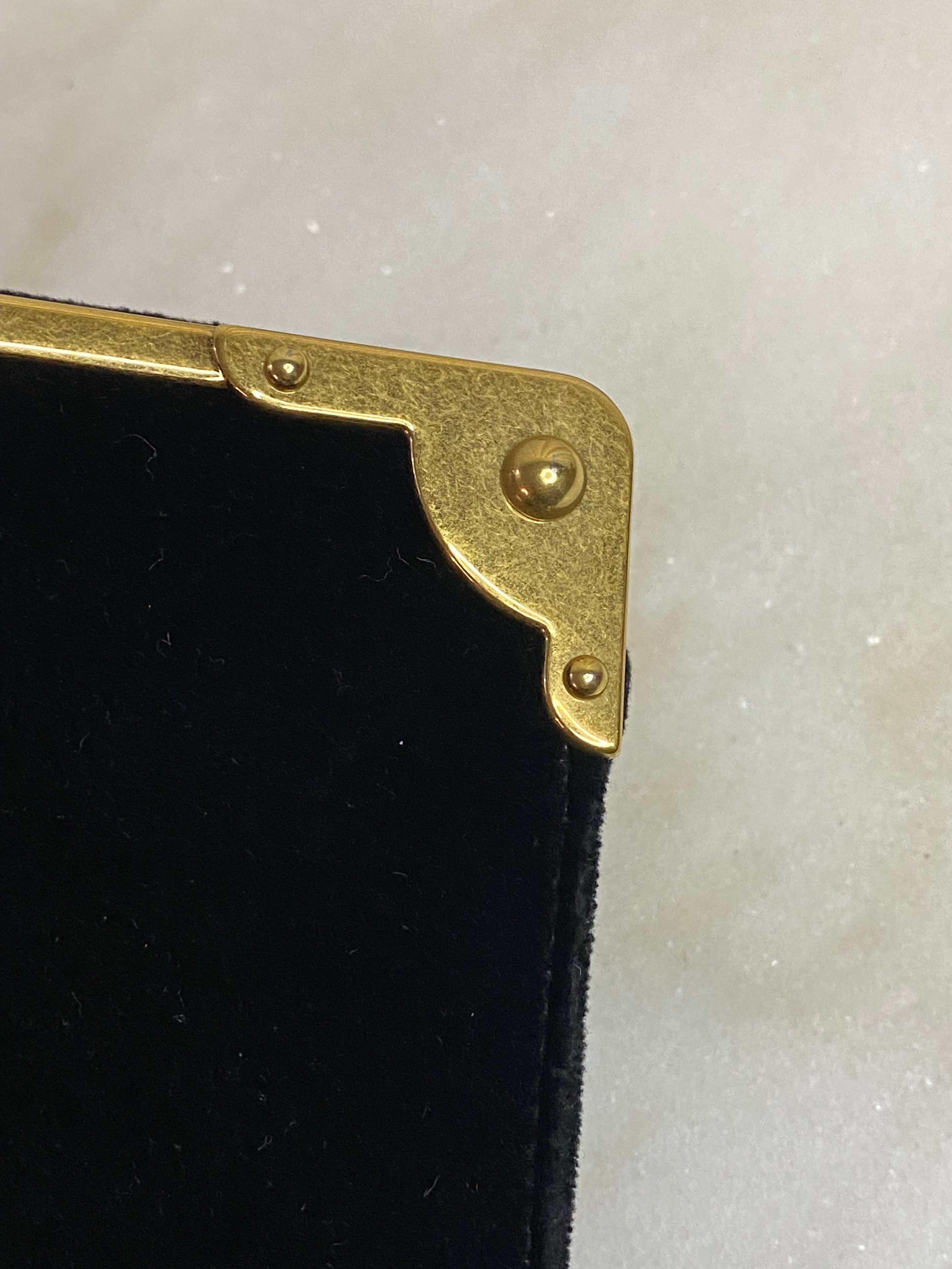 Prada Dark Blue Velvet Astrology Celestial Cahier Bag-handbag-Prada-The Closet Egypt