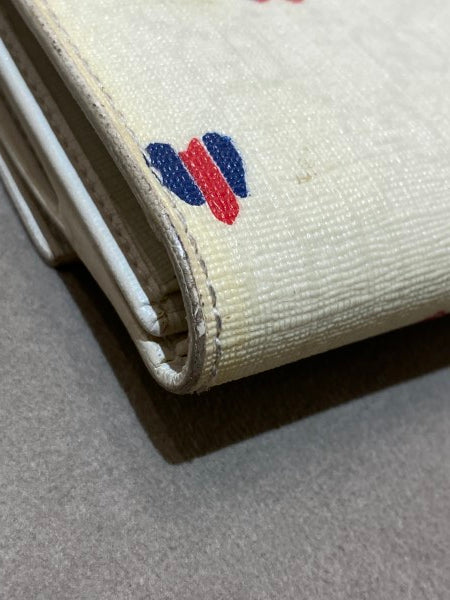 Gucci White GG Heart Print Continental Wallet-wallet-Gucci-The Closet Egypt