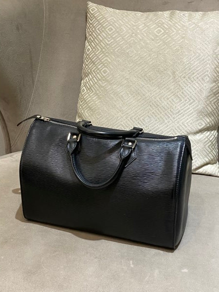 Louis Vuitton Noir Speedy 35 Bag-handbag-Louis Vuitton-The Closet Egypt