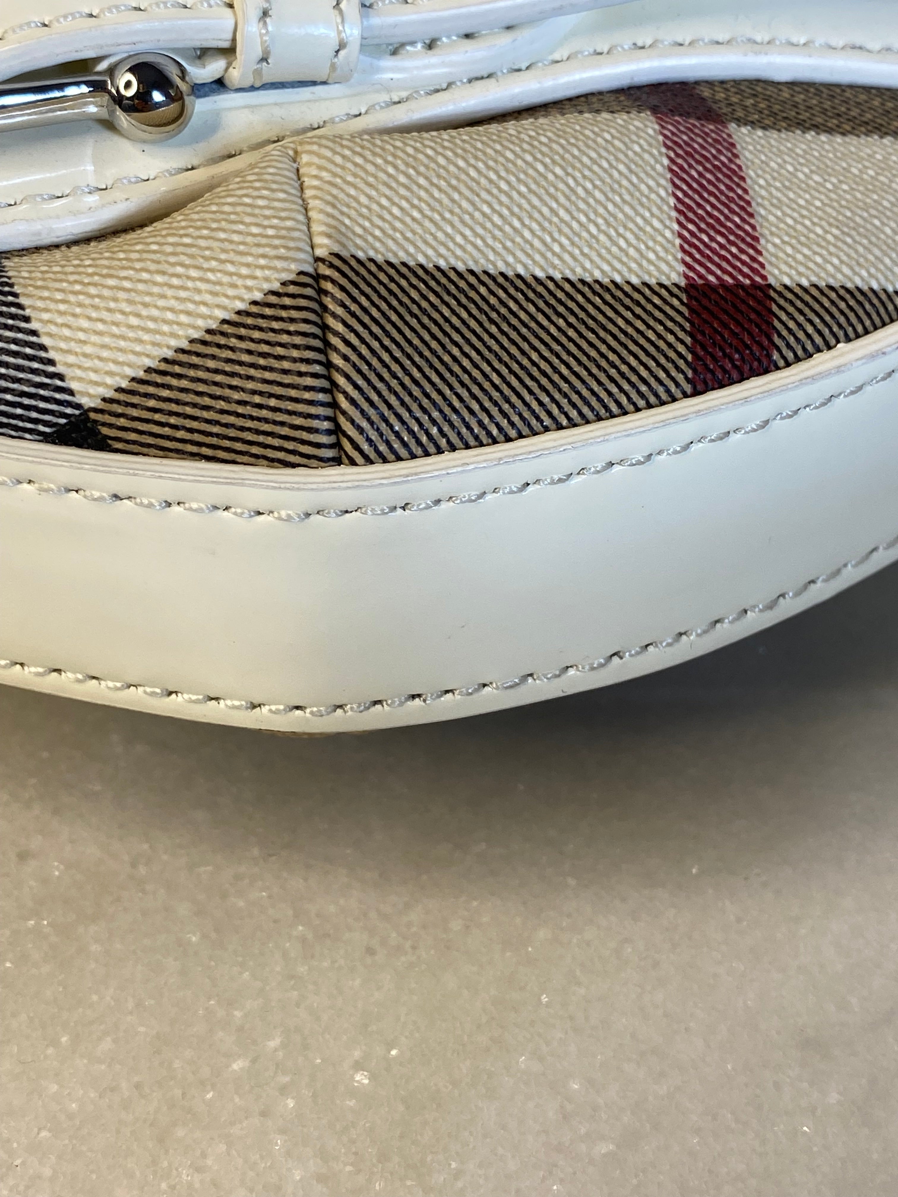 Burberry Nova Check White Shoulder Bag-handbag-Burberry-The Closet Egypt