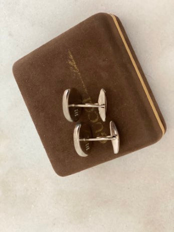 Gucci Silver Cufflinks-Cufflinks-Gucci-The Closet Egypt
