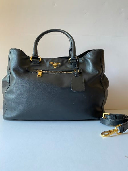 Prada Black Top Handle Bag-handbag-Prada-The Closet Egypt