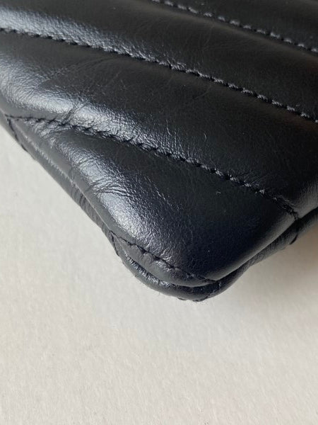 YSL Black Cassandre Medium Classic Clutch-Clutch-YSL-The Closet Egypt