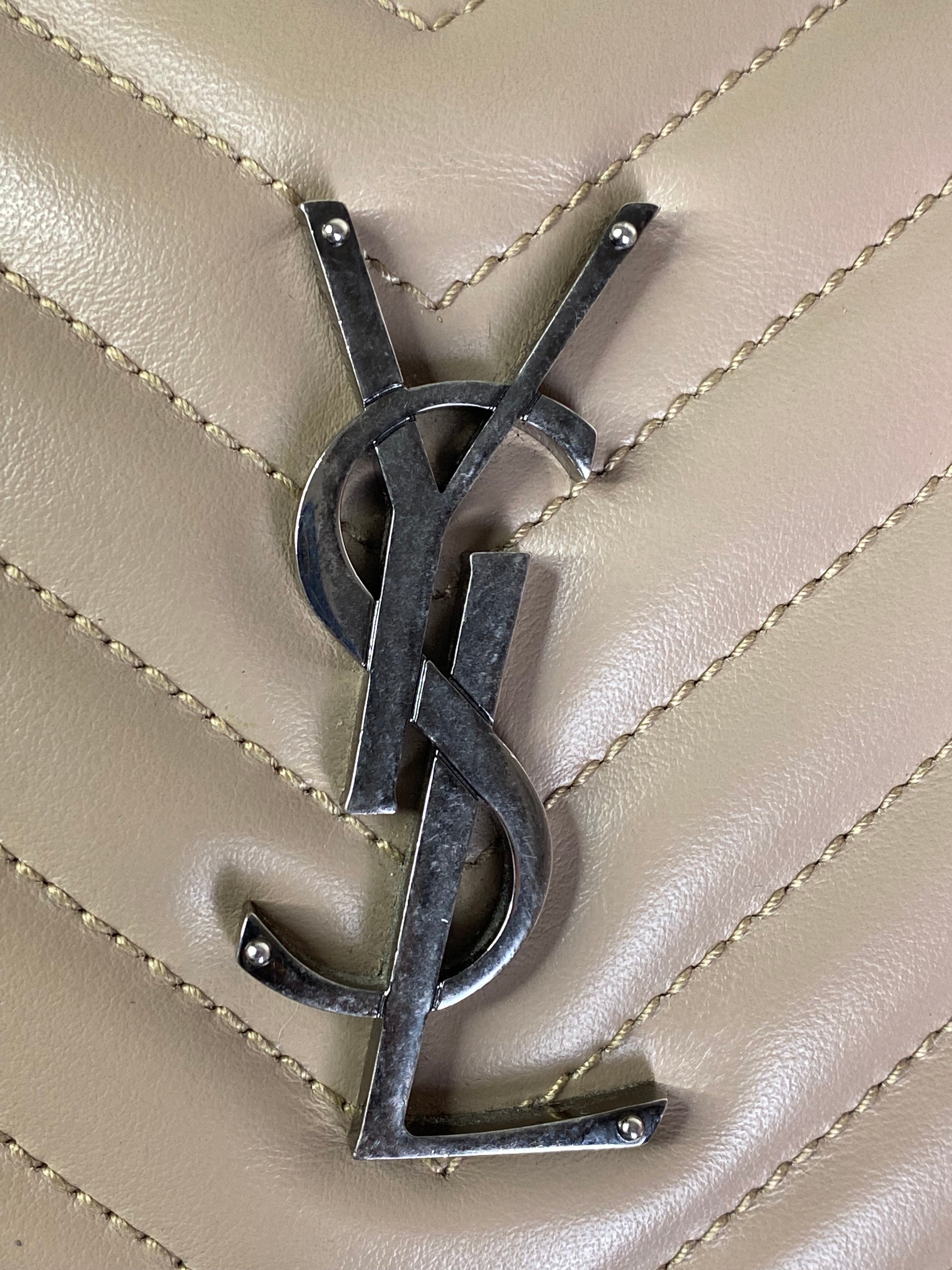 YSL Beige Lou Camera Crossbody Bag-handbag-YSL-The Closet Egypt