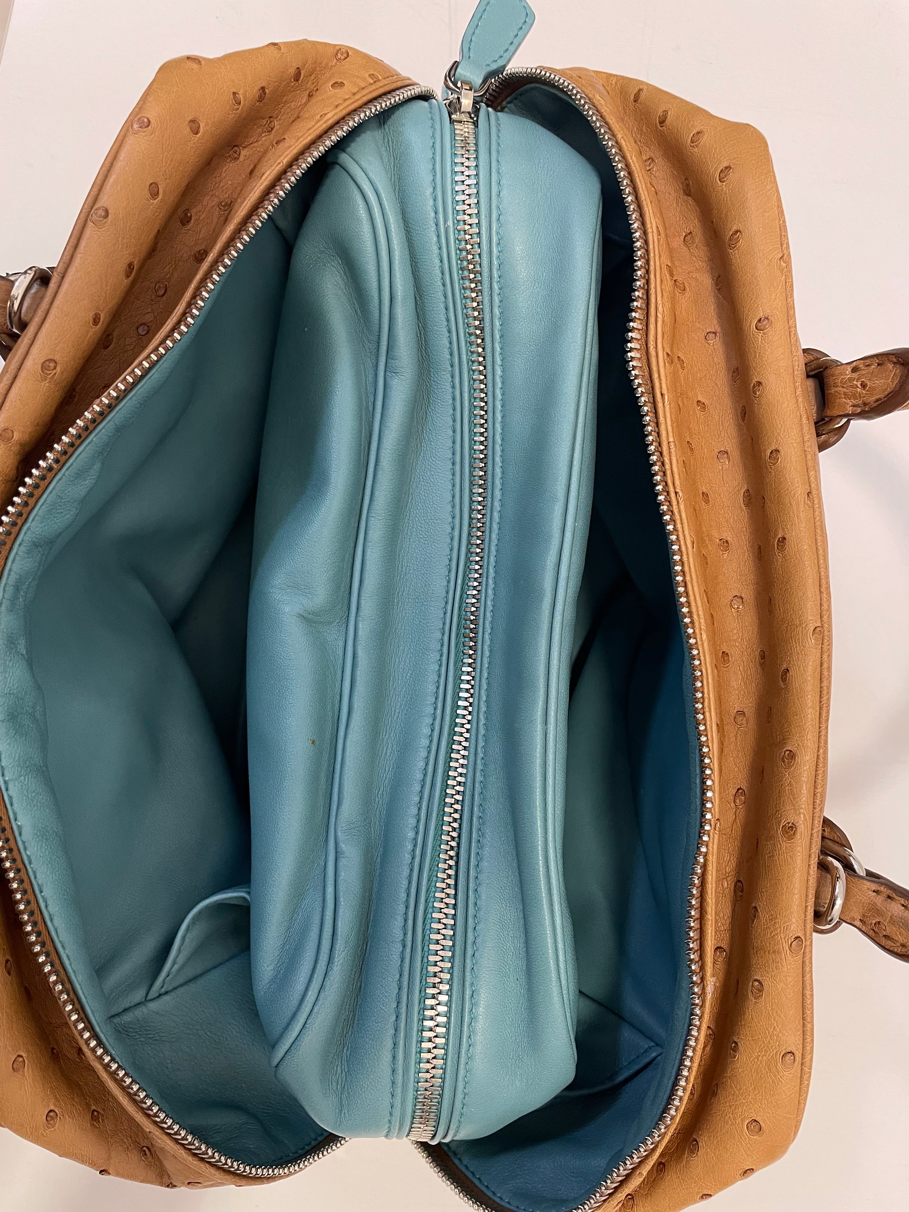 Prada Camel Ostrich Tote Bag-handbag-Prada-The Closet Egypt