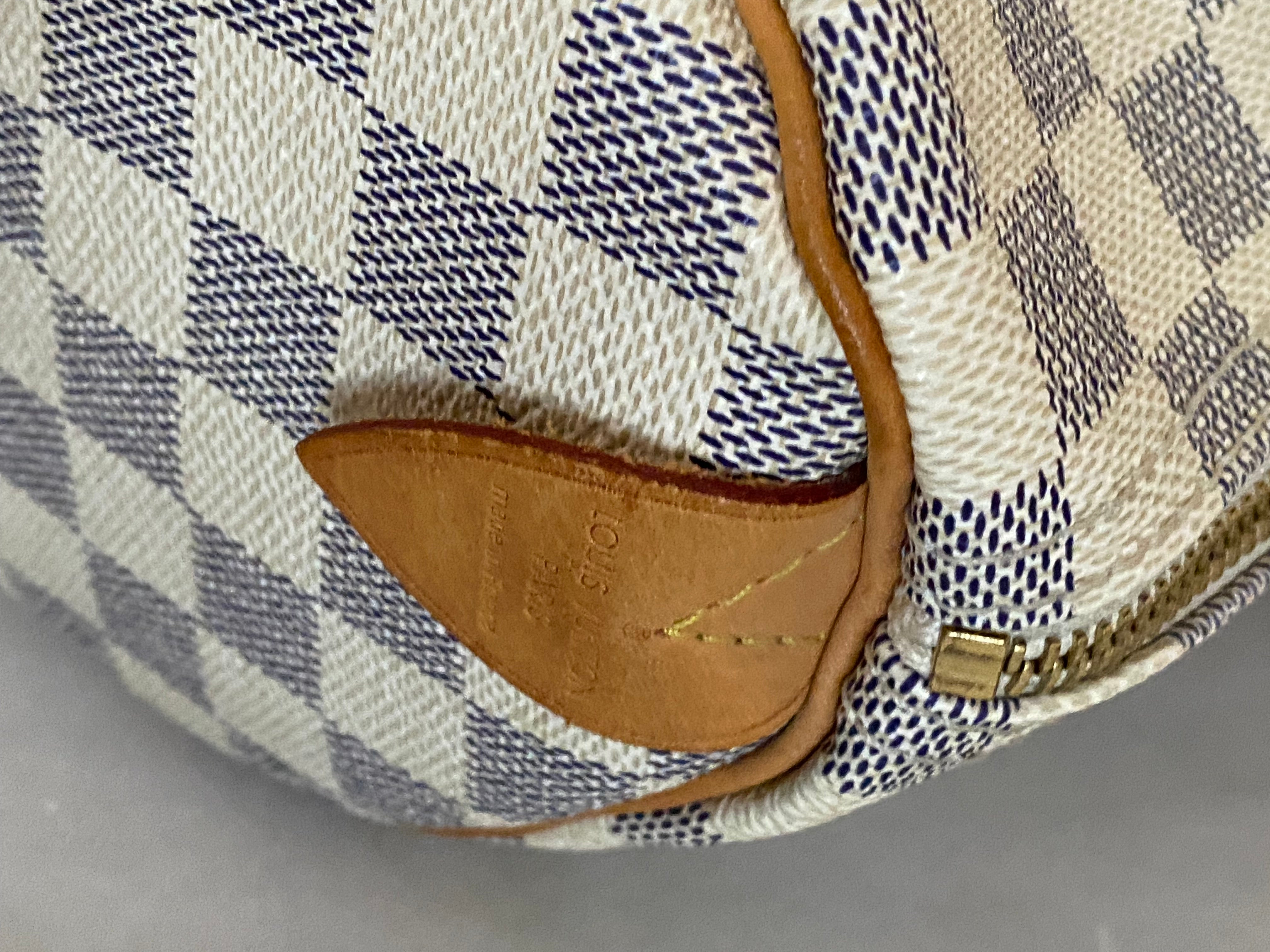 Louis Vuitton Damier Azur Speedy 30 Bag-handbag-Louis Vuitton-The Closet Egypt
