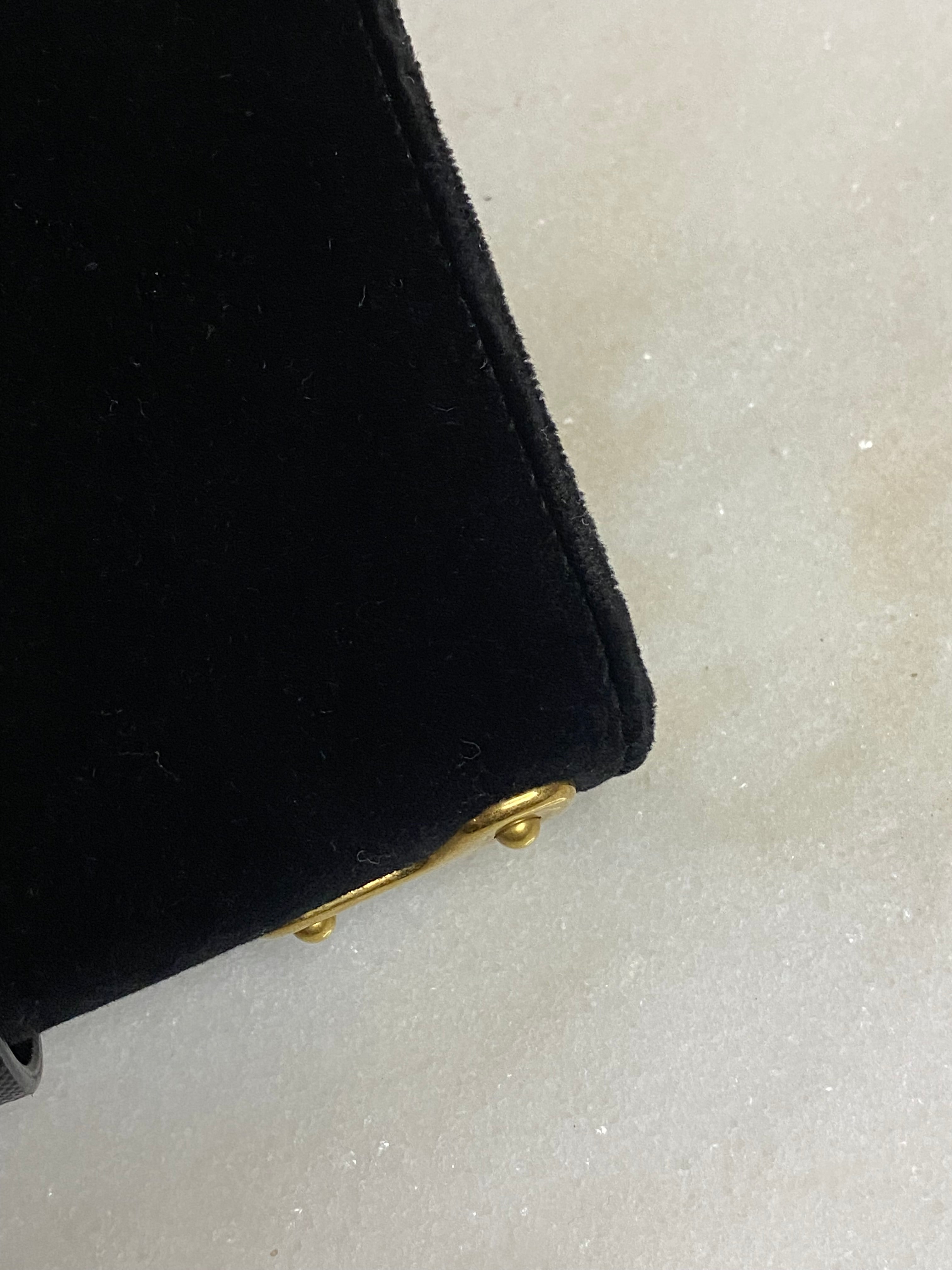 Prada Dark Blue Velvet Astrology Celestial Cahier Bag-handbag-Prada-The Closet Egypt