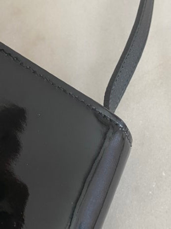 Gucci Black Vernis Horsebit Shoulder Bag-handbag-Gucci-The Closet Egypt