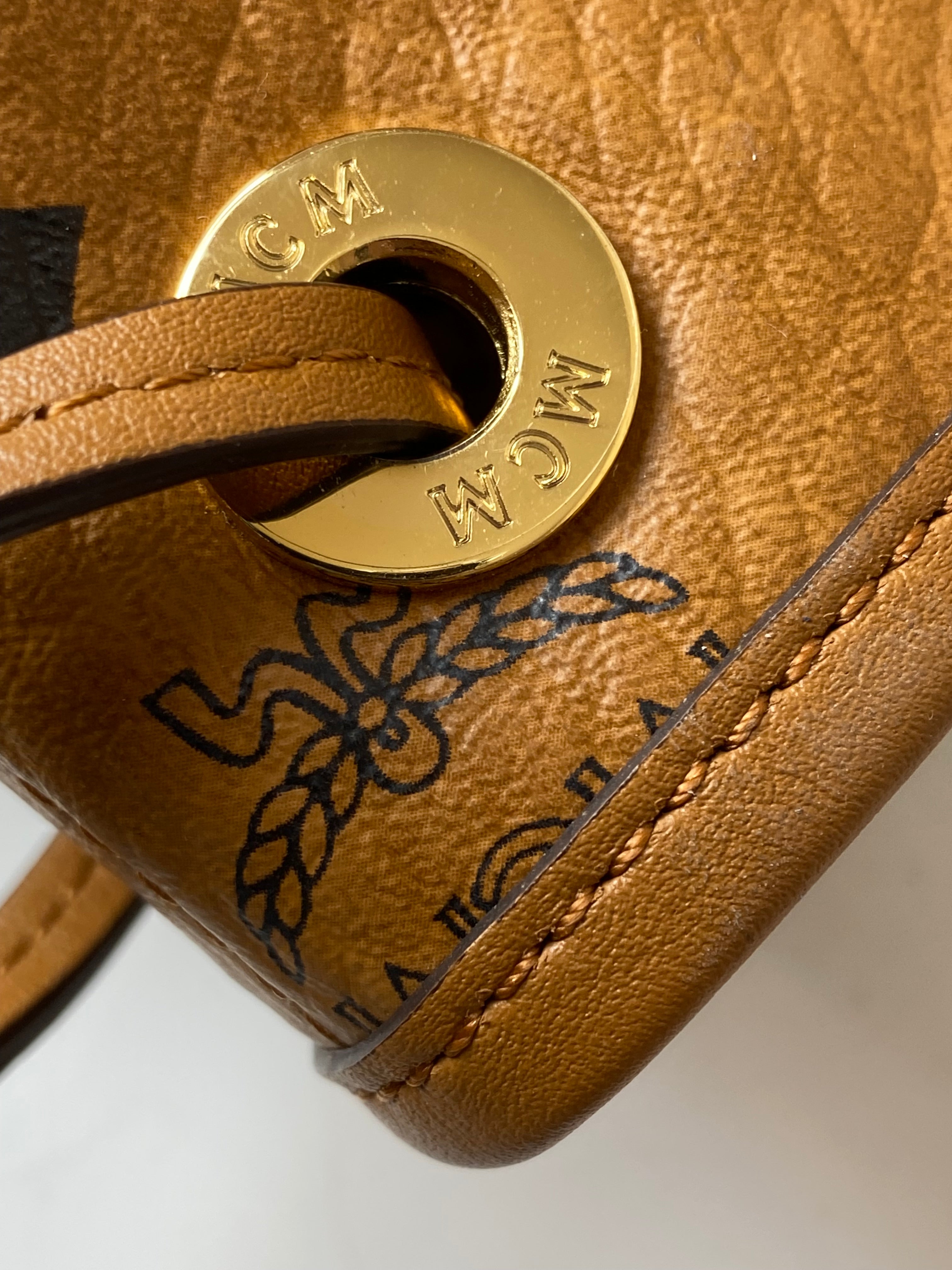 MCM Camel Reversible Liz Shopper Invesetes Large Tote Bag-handbag-MCM-The Closet Egypt