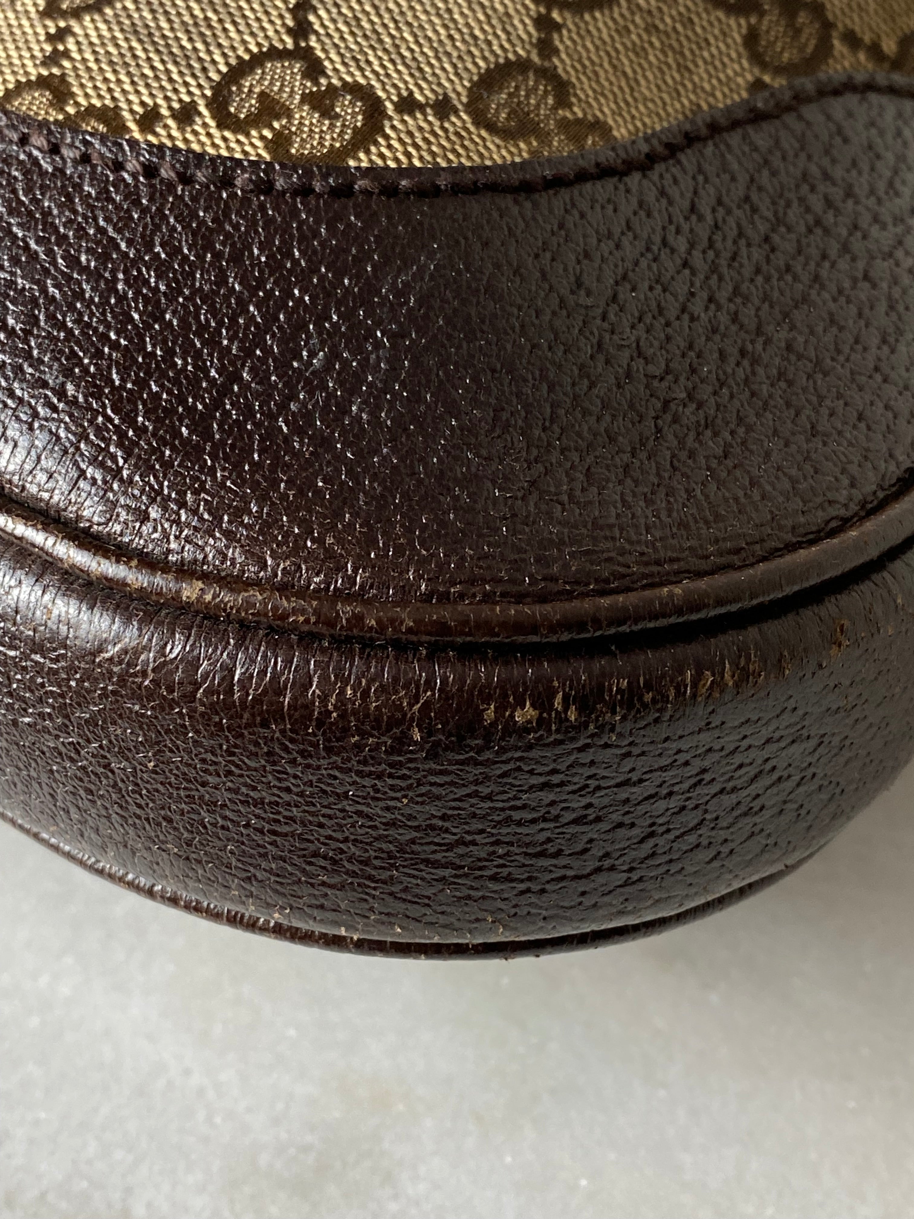Gucci Burgundy GG Supreme Jackie 1961 Shoulder Bag
