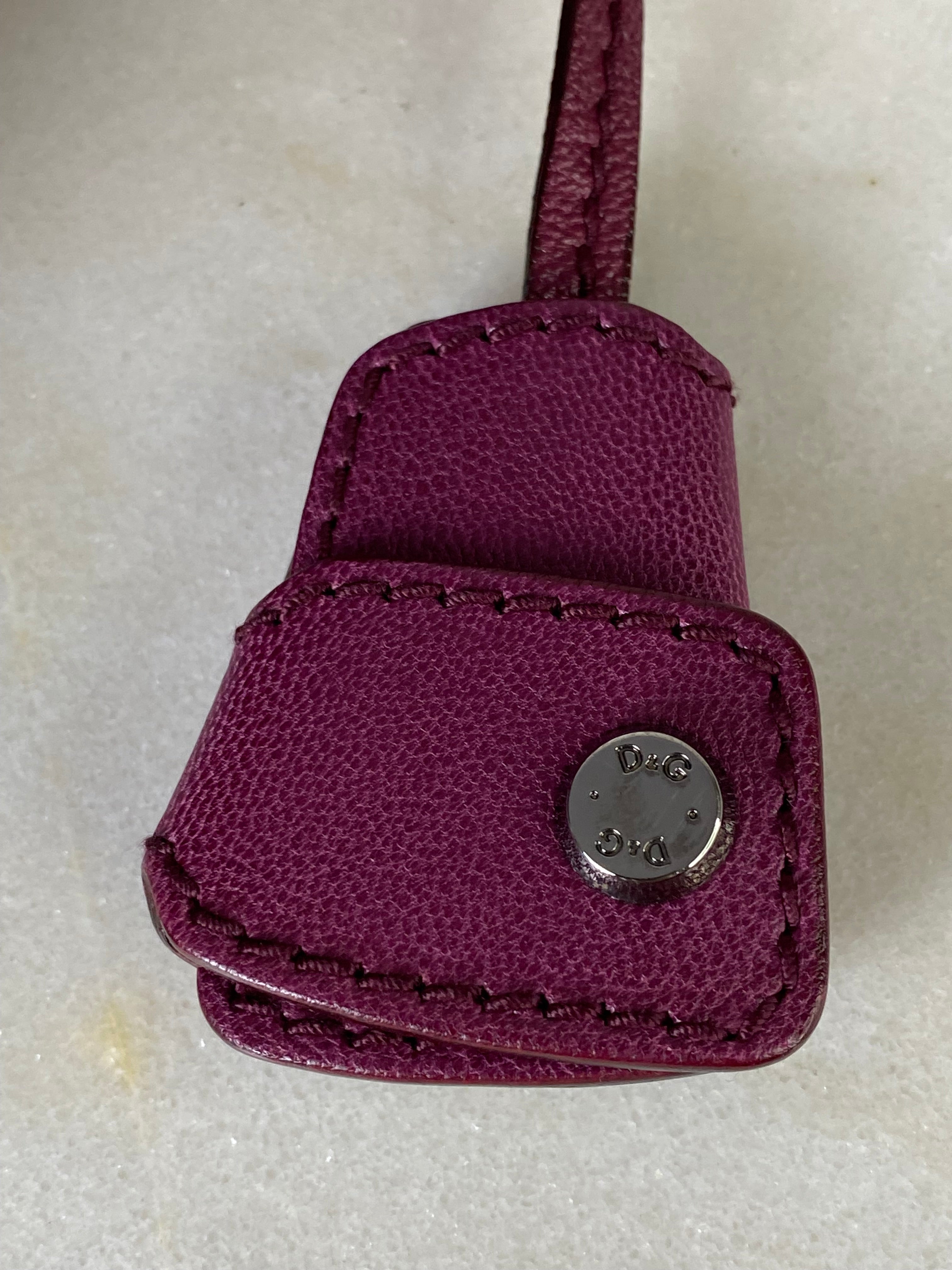 Dolce & Gabbana Burgundy Vilma Top Handle Bag W/ Strap-handbag-Dolce & Gabbana-The Closet Egypt