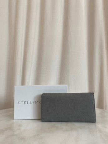 Stella Mccartney Grey Continental Falabella Long Wallet-wallet-Stella Mccartney-The Closet Egypt