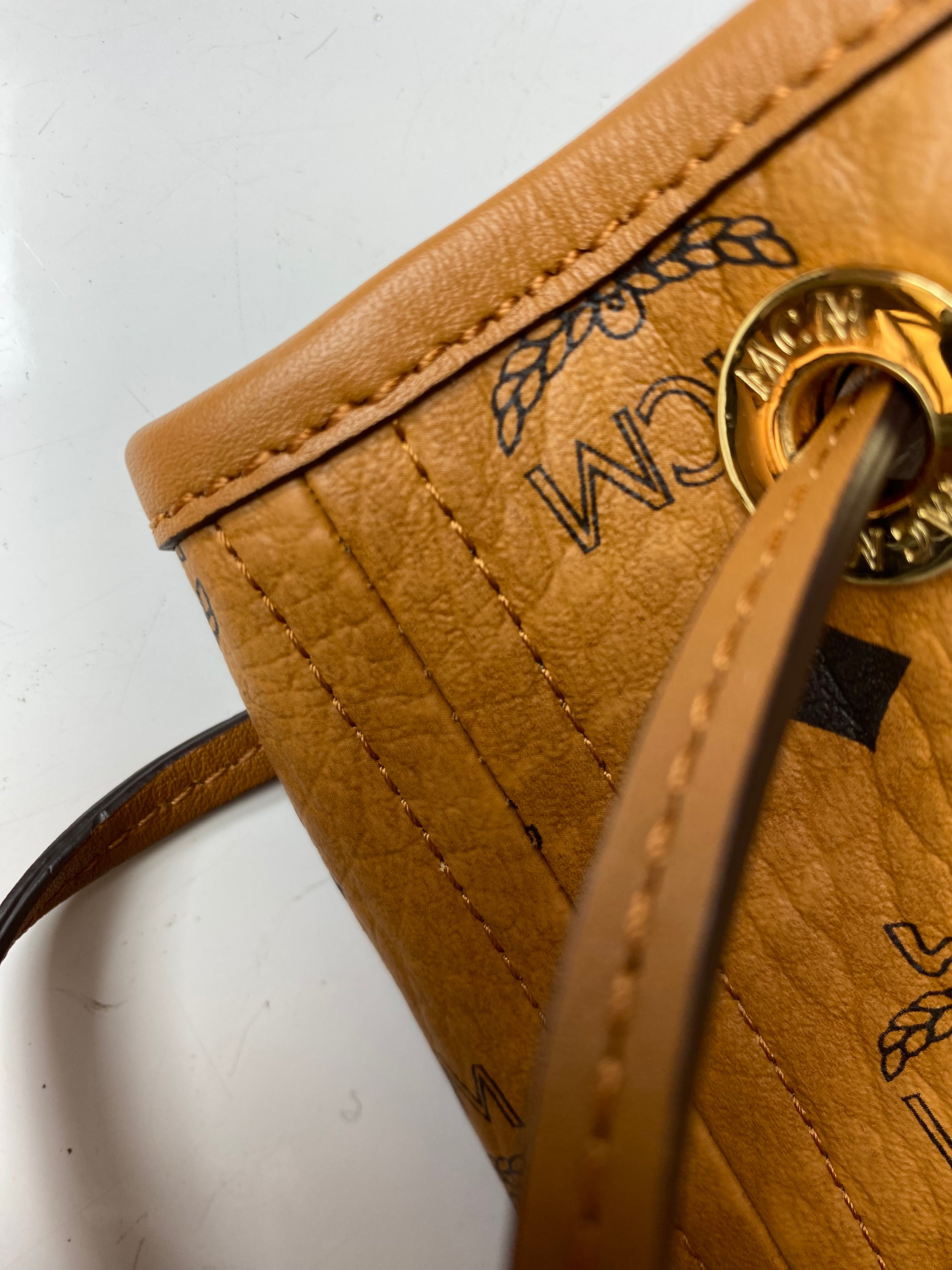 MCM Camel Reversible Liz Shopper Invesetes Large Tote Bag-handbag-MCM-The Closet Egypt