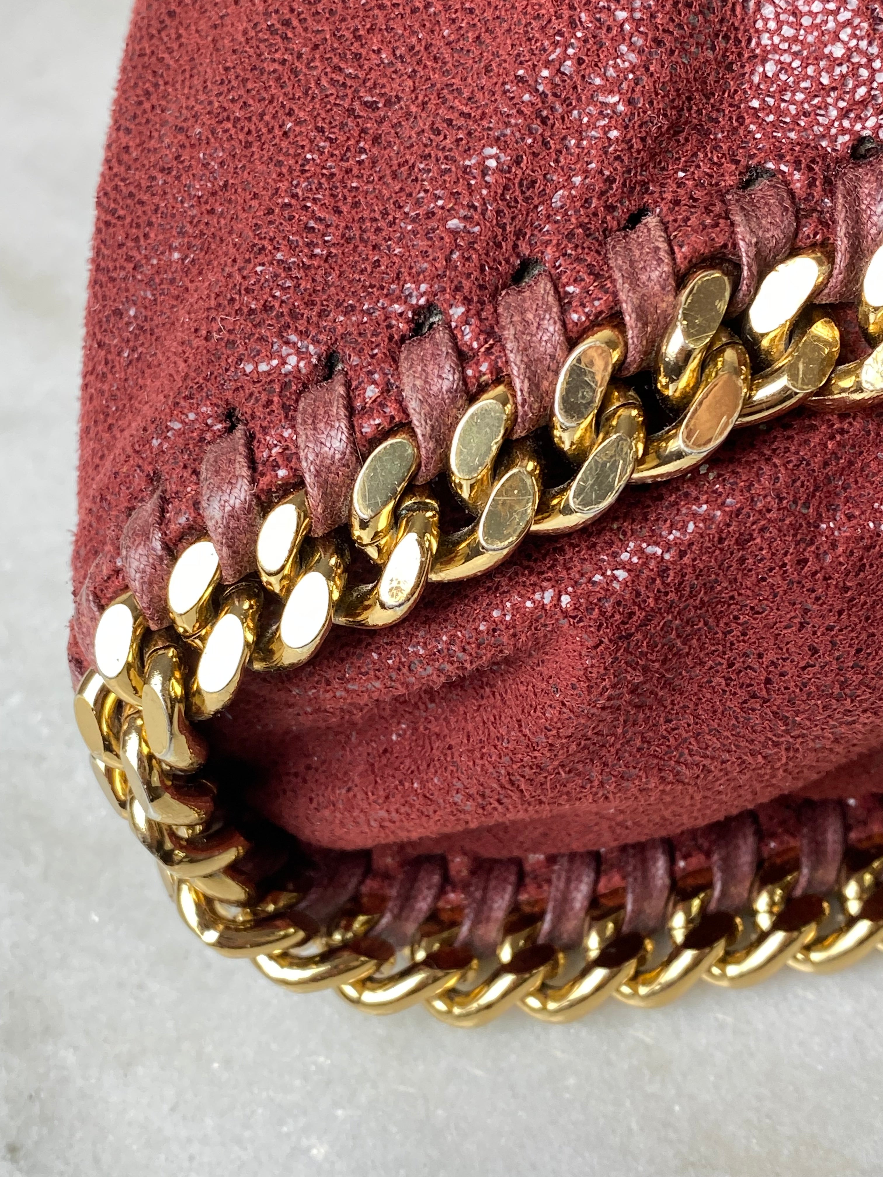 Stella Mccartney Red Fold Over Falabella Tote Bag-handbag-Stella Mccartney-The Closet Egypt