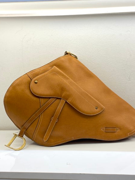 Christian Dior Camel Saddle Crossbody Bag-handbag-Christian Dior-The Closet Egypt