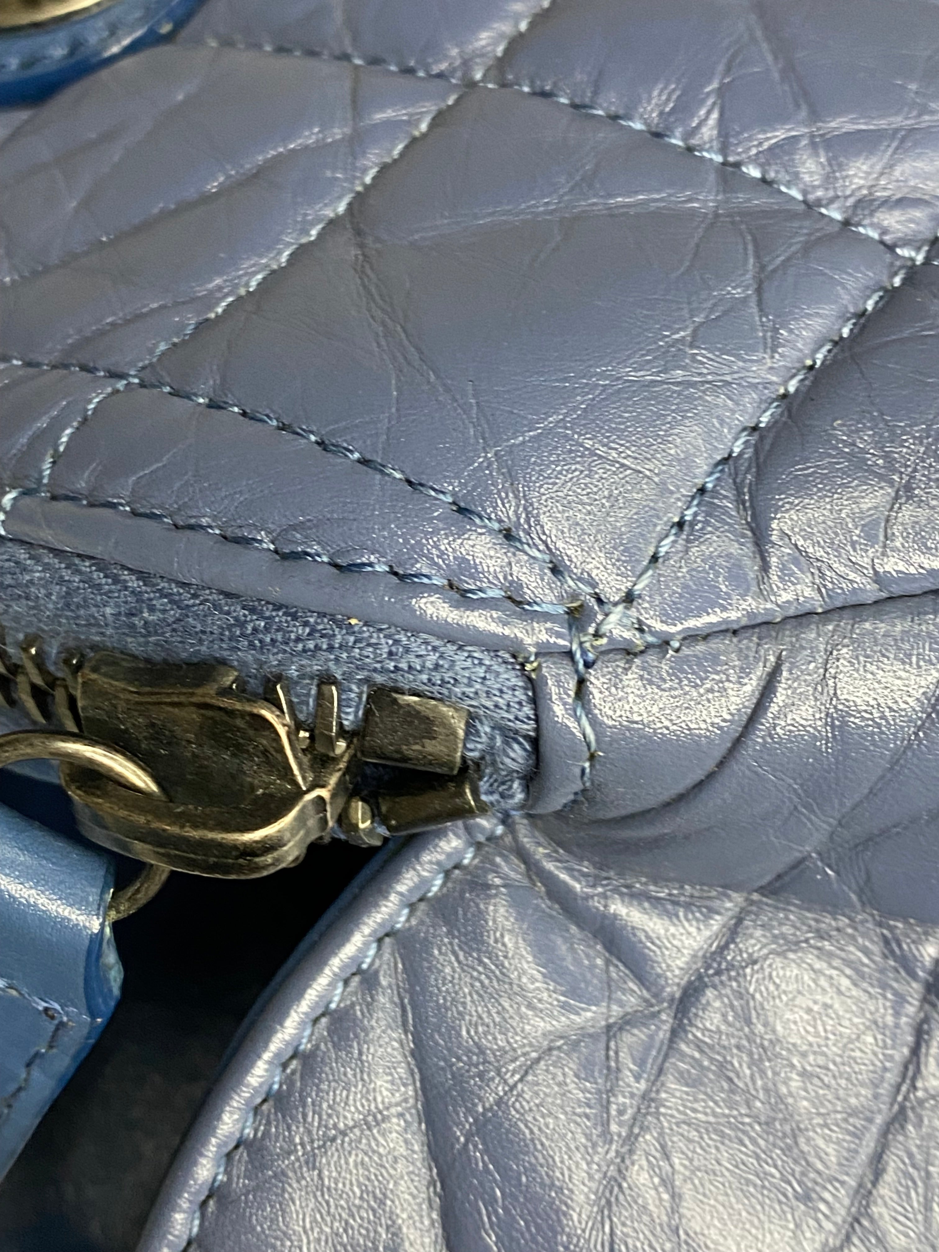 Chanel Blue Bowling Tote Shoulder Bag-handbag-Chanel-The Closet Egypt