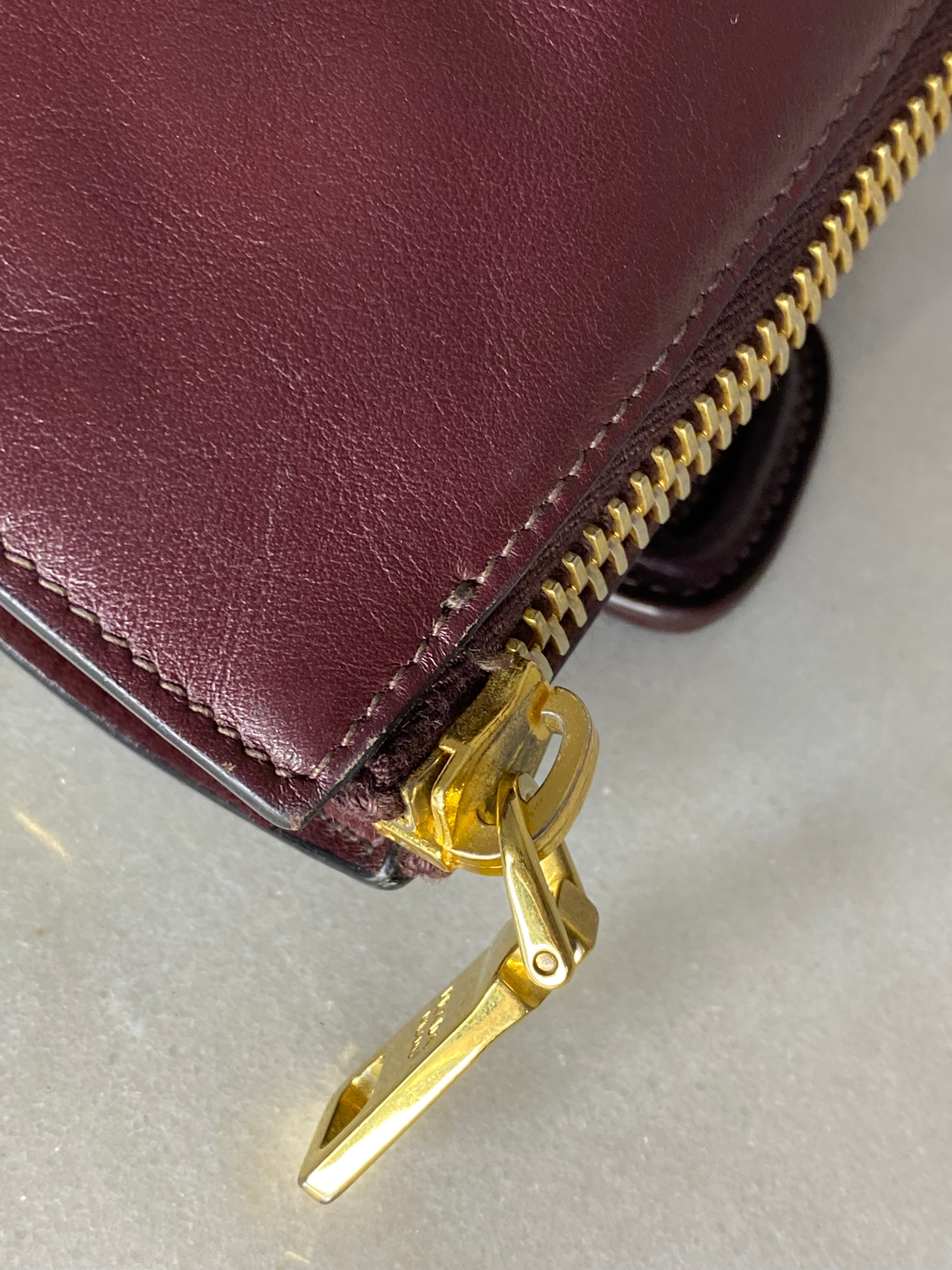 Prada Burgundy Tote Bag