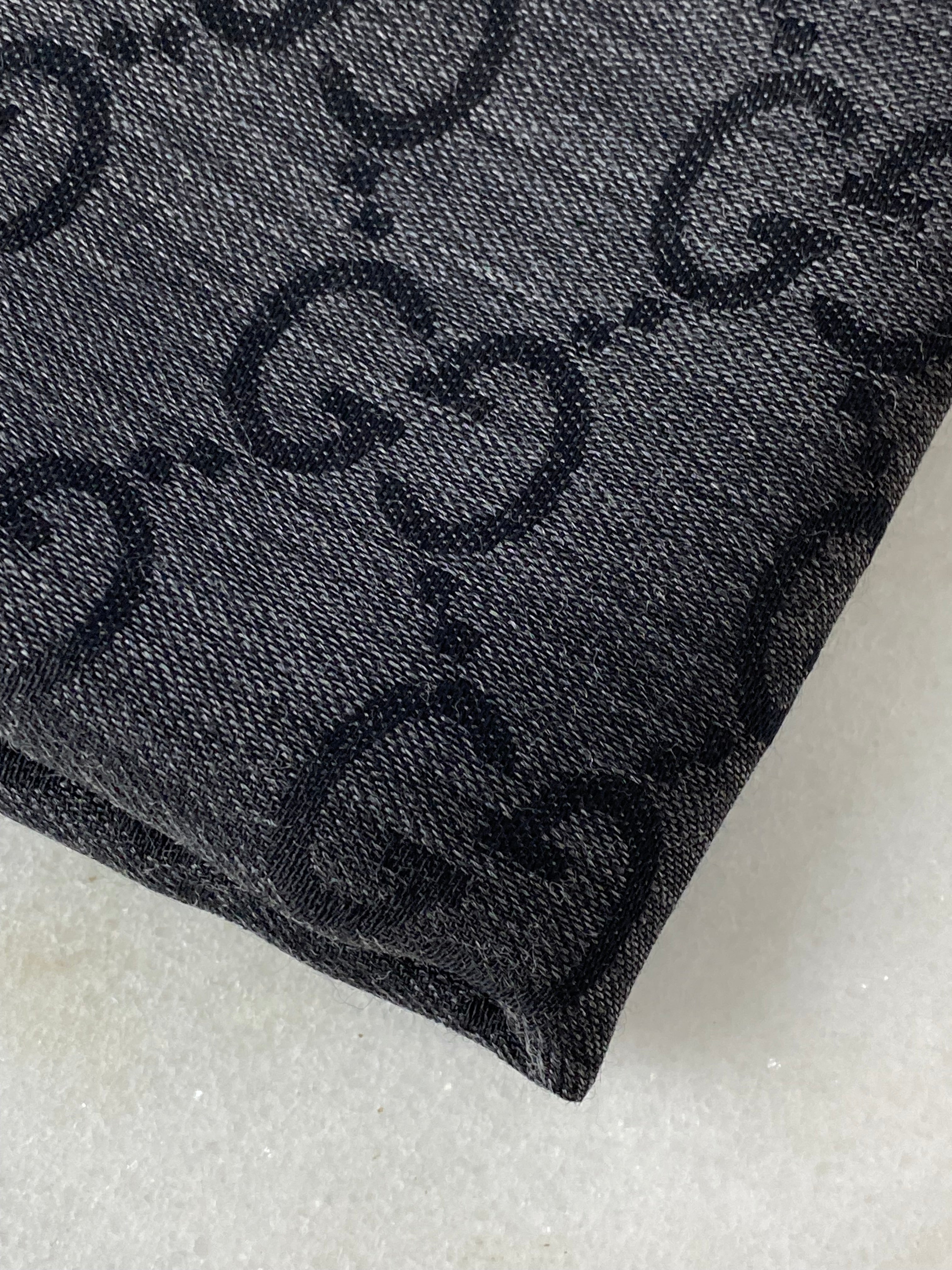 Gucci Black Wool Scarf-Scarf-Gucci-The Closet Egypt