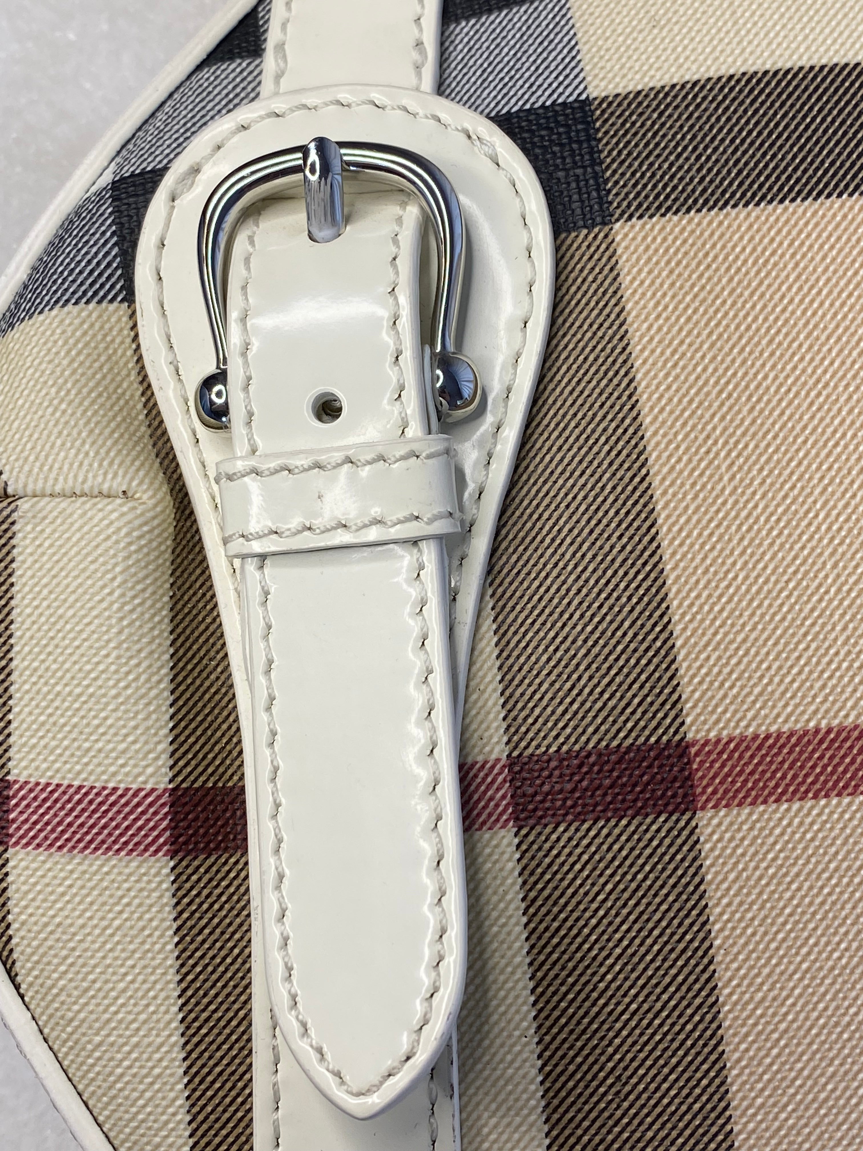 Burberry Nova Check White Shoulder Bag-handbag-Burberry-The Closet Egypt