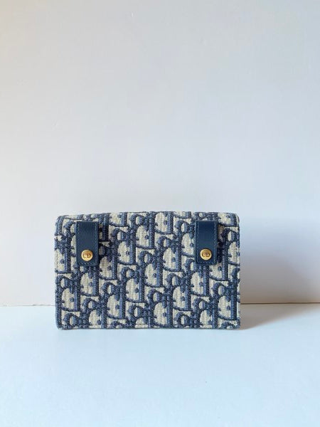 Christian Dior Blue Saddle Oblique Belt Bag-Belt Bag-Christian Dior-The Closet Egypt