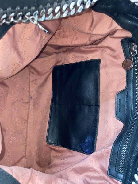 Stella Mccartney Black Shaggy Deer Falabella East West Shopper Tote Chere Bag-handbag-Stella Mccartney-The Closet Egypt