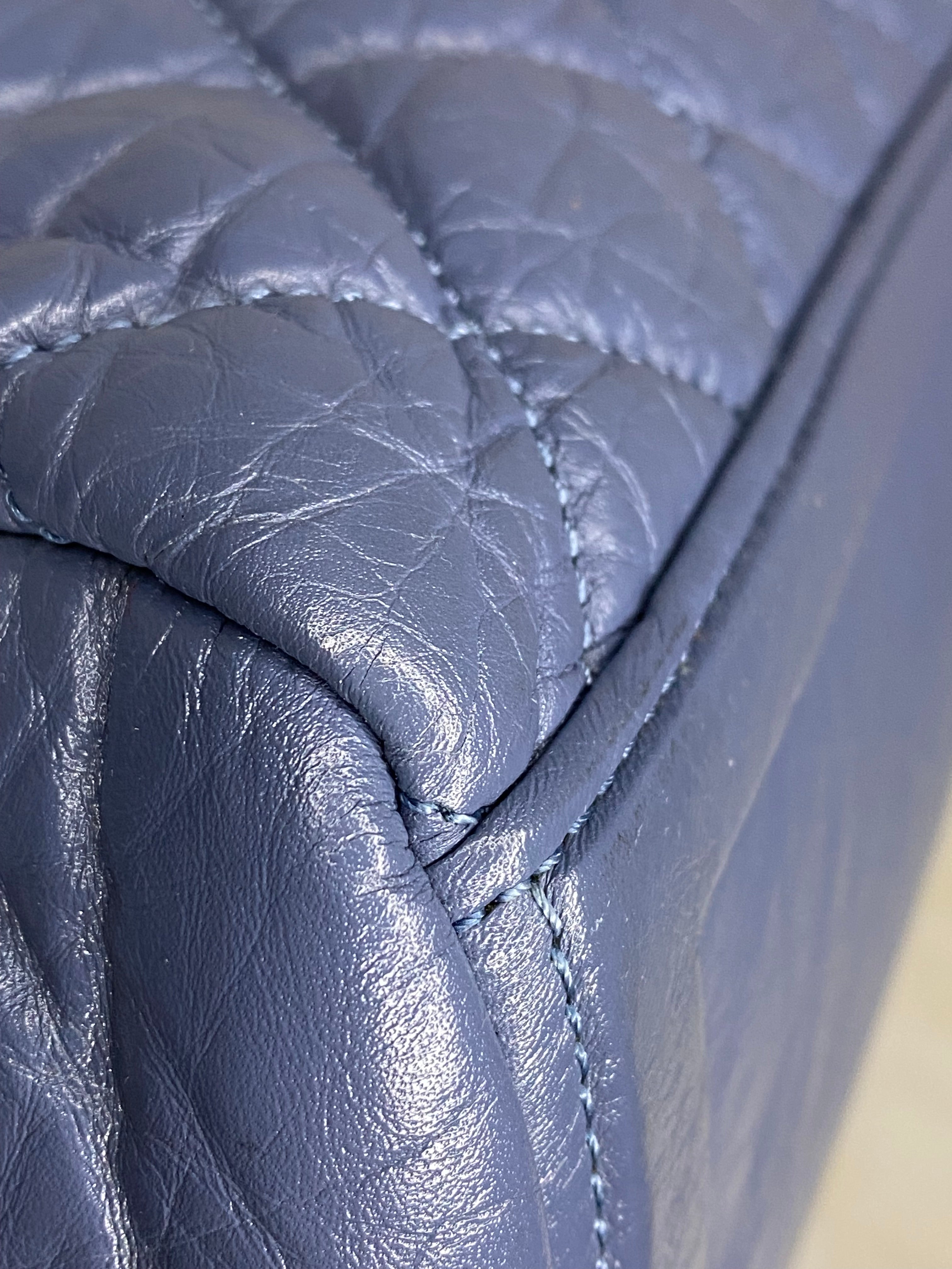 Chanel Blue Bowling Tote Shoulder Bag-handbag-Chanel-The Closet Egypt