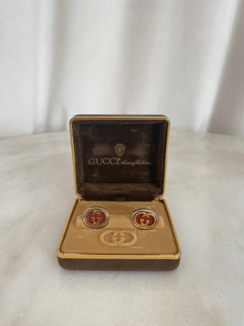 Gucci Silver Cufflinks-Cufflinks-Gucci-The Closet Egypt