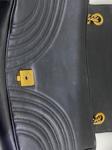 Gucci Black Marmont Medium Bag-handbag-Gucci-The Closet Egypt