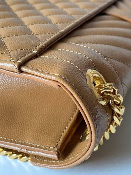 YSL Brown Monogram Classic Envelope Bag-handbag-YSL-The Closet Egypt