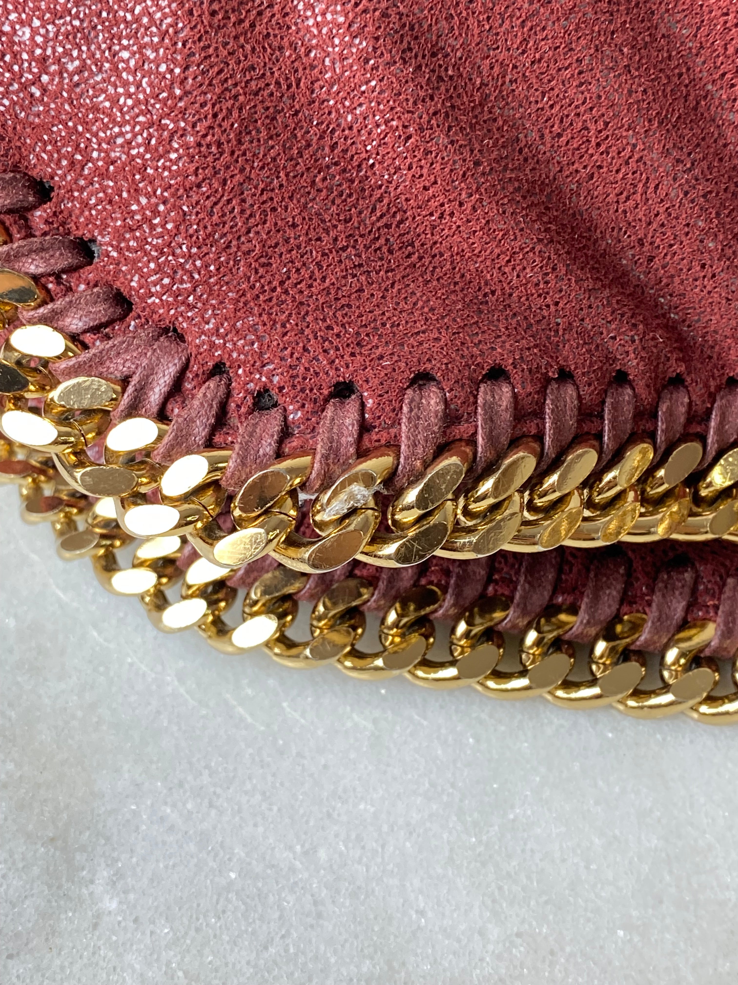 Stella Mccartney Red Fold Over Falabella Tote Bag-handbag-Stella Mccartney-The Closet Egypt