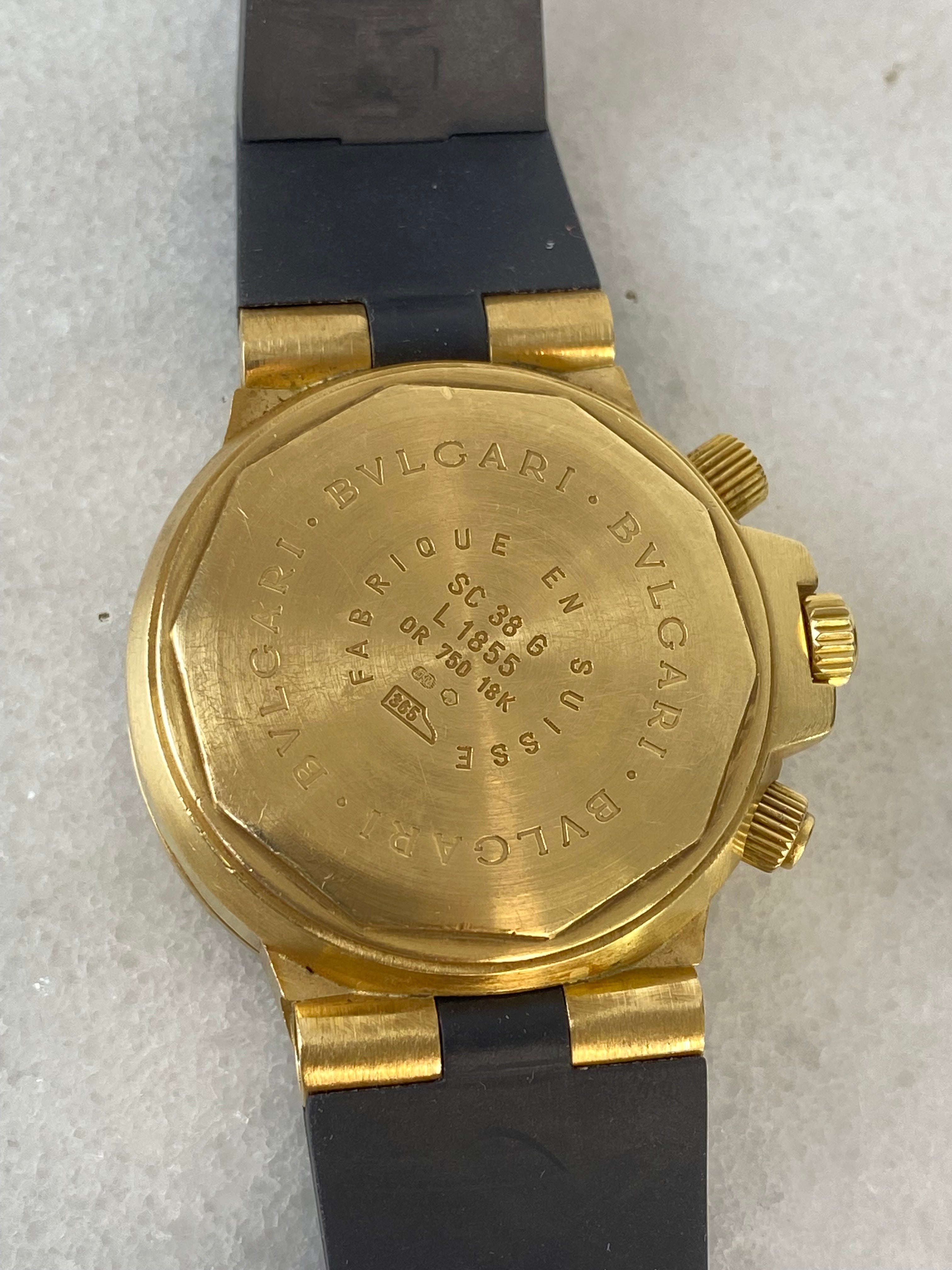 Bvlgari 18K Yellow Gold Diagono Watch-Watch-Bvlgari-The Closet Egypt