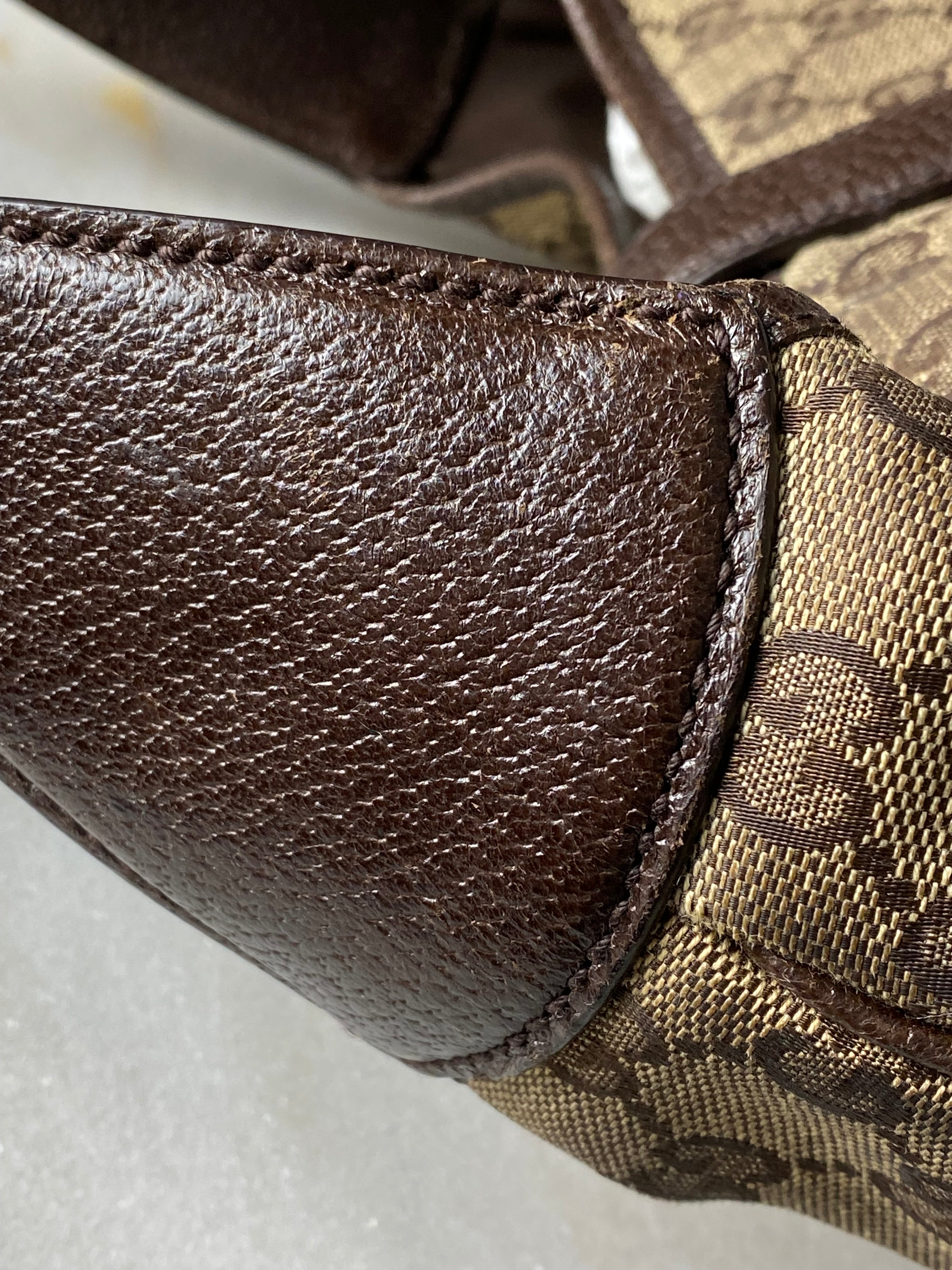 Gucci Burgundy GG Supreme Jackie 1961 Shoulder Bag