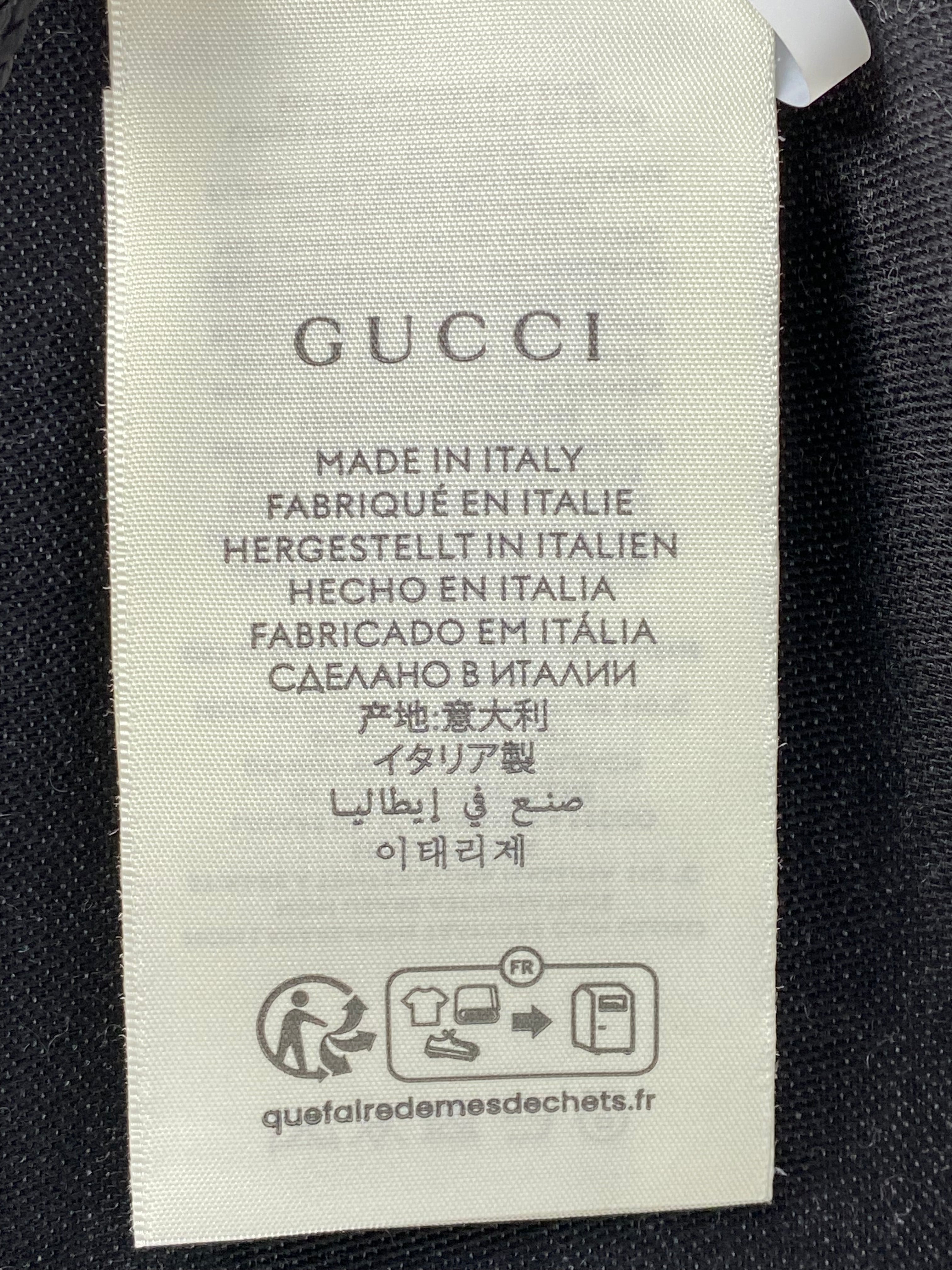 Gucci Black Wool Scarf-Scarf-Gucci-The Closet Egypt