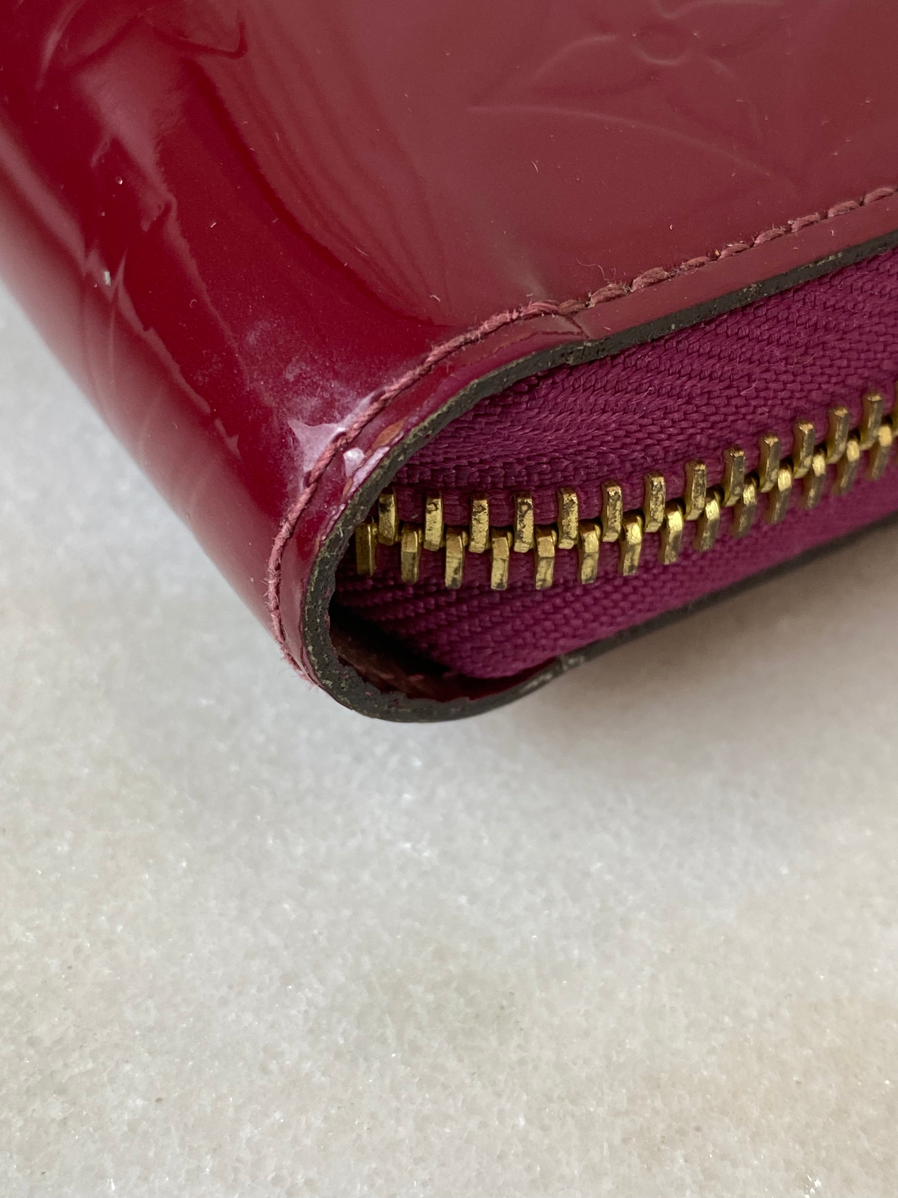Louis Vuitton Red Vernis Zip Long Wallet-wallet-Louis Vuitton-The Closet Egypt