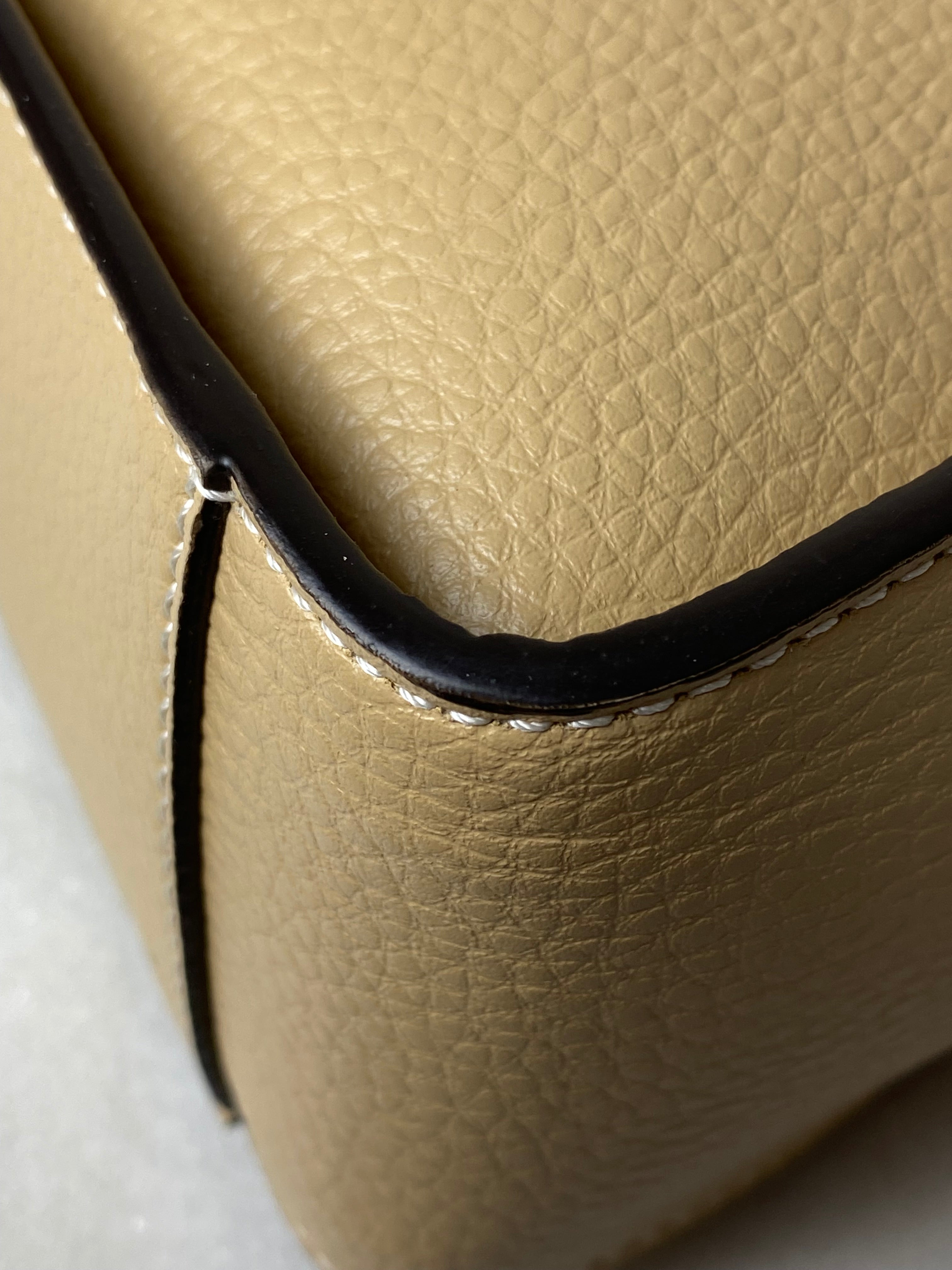Stella Mccartney Beige Mini Embossed Logo Crossbody Bag-handbag-Stella Mccartney-The Closet Egypt