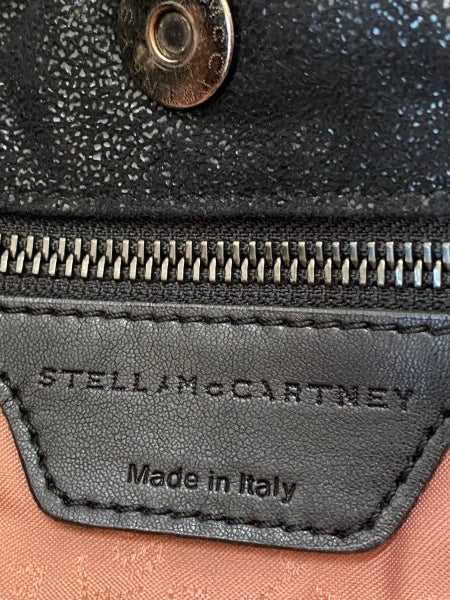 Stella Mccartney Black Shaggy Deer Falabella East West Shopper Tote Chere Bag-handbag-Stella Mccartney-The Closet Egypt