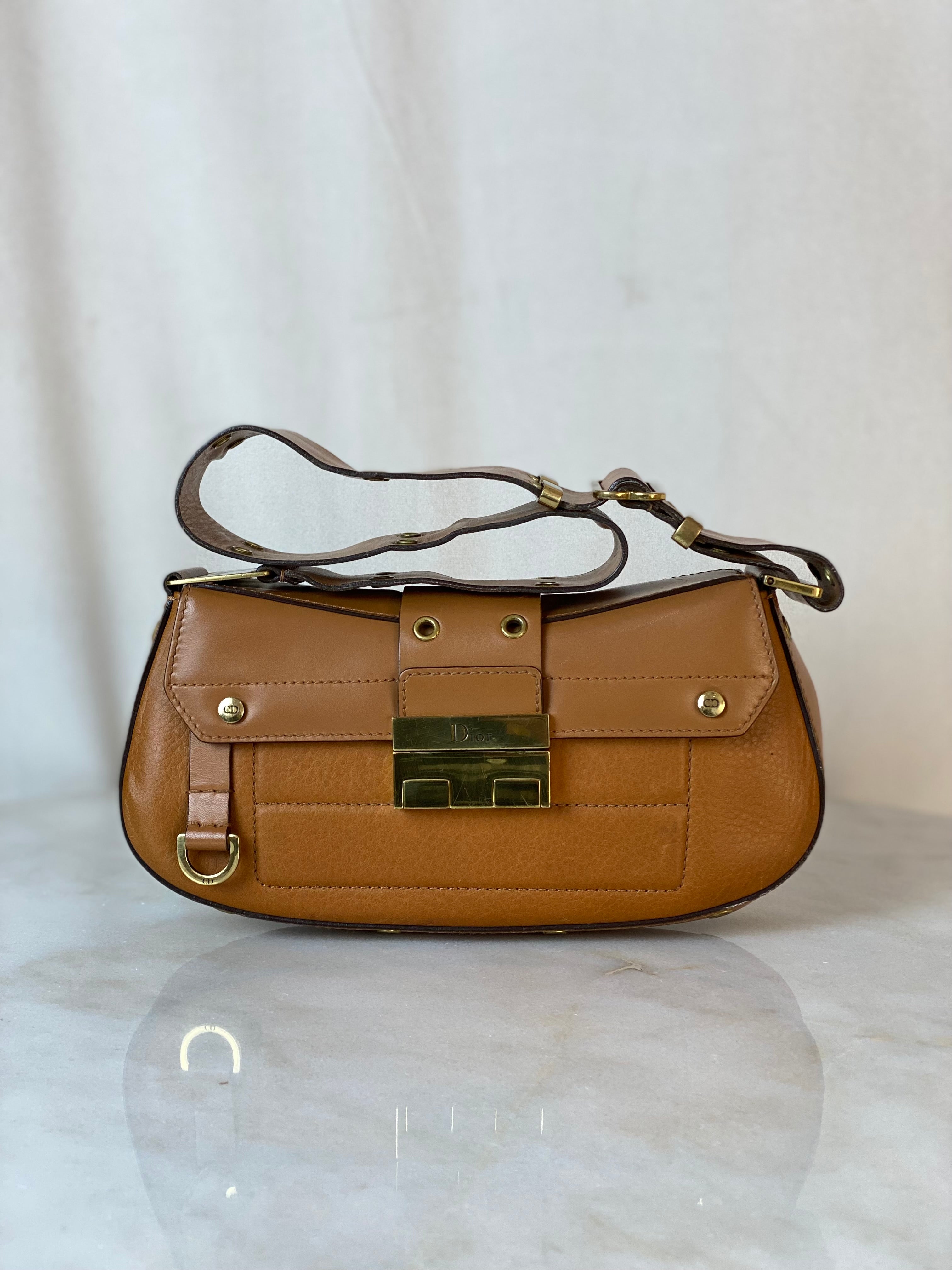 Christian Dior Camel Street Chic Columbus Shoulder Bag-handbag-Christian Dior-The Closet Egypt