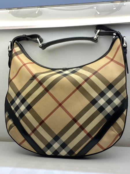 Burberry Black Nova Check Hobo Bag-handbag-Burberry-The Closet Egypt