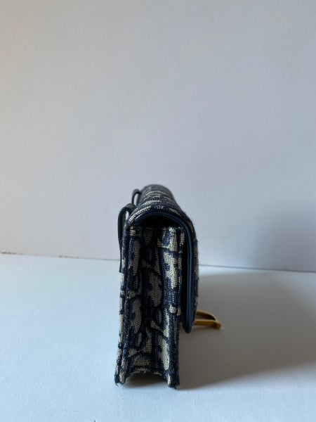 Christian Dior Blue Saddle Oblique Belt Bag-Belt Bag-Christian Dior-The Closet Egypt