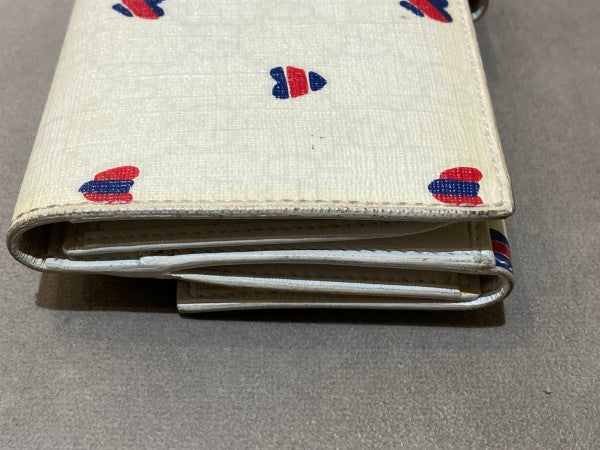 Gucci White GG Heart Print Continental Wallet-wallet-Gucci-The Closet Egypt