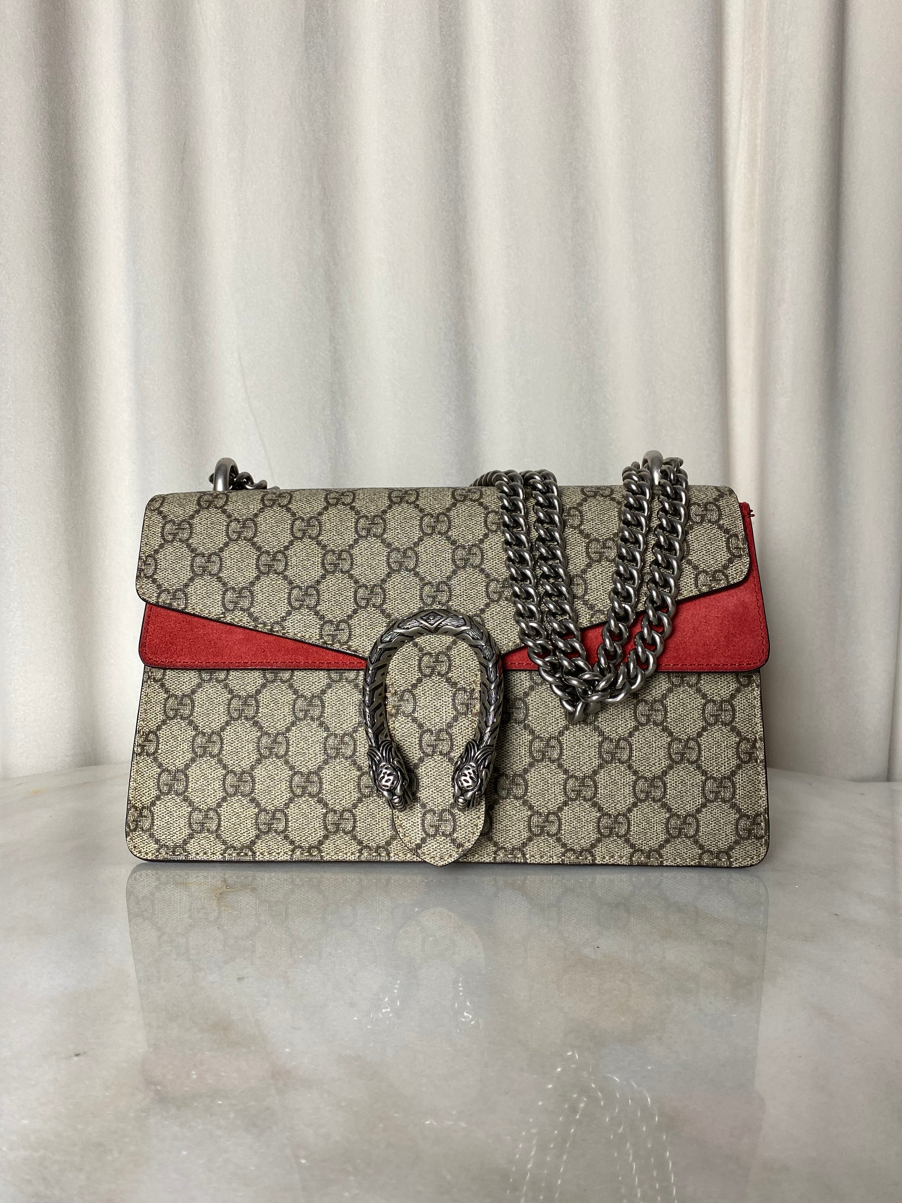 Gucci Bicolor GG Dionysus Small Shoulder Bag-handbag-Gucci-The Closet Egypt